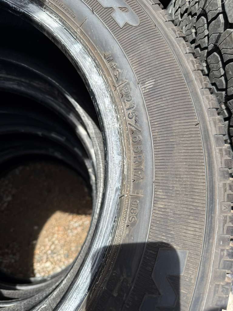 215/65R17 Set (4 Used Tires) Goodyear Wrangler SR-A