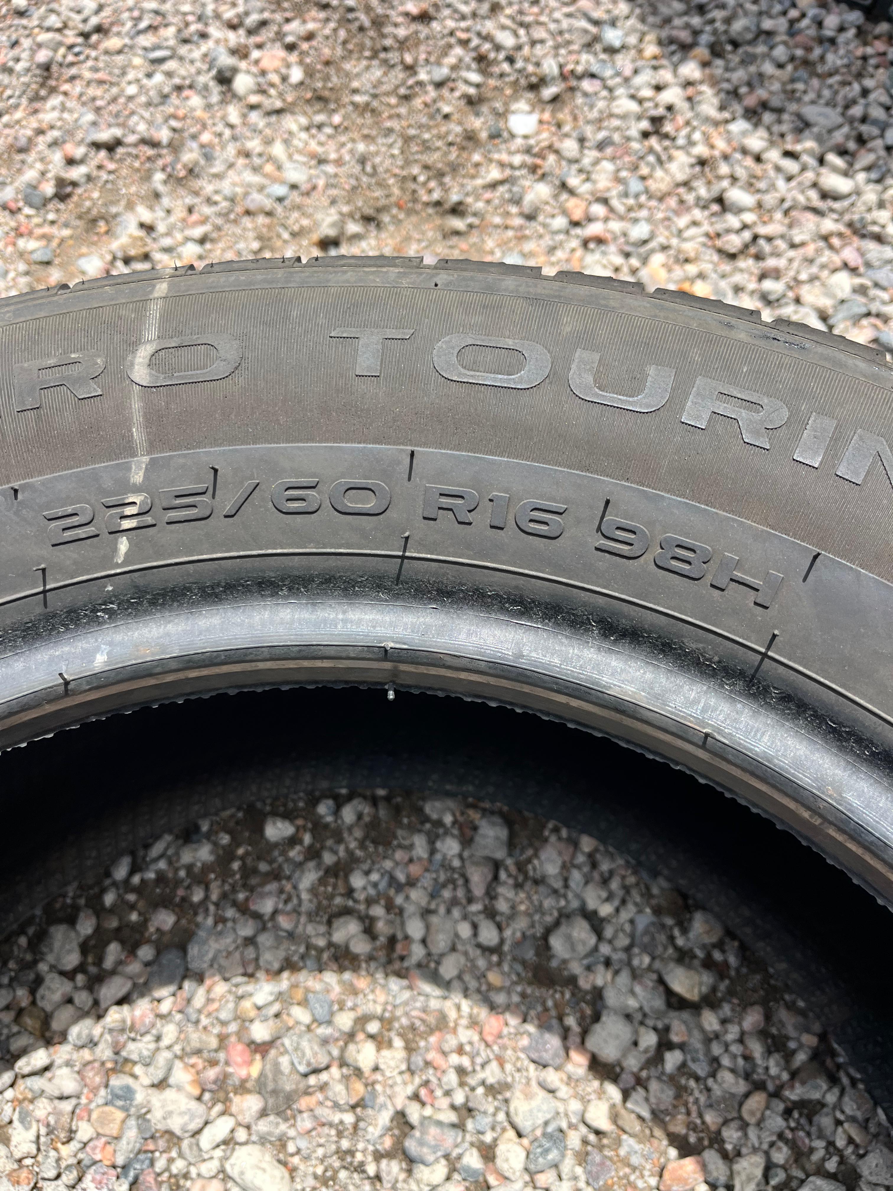225/60R16 Pair (2 Used Tires) GT Radial Champiro Touring