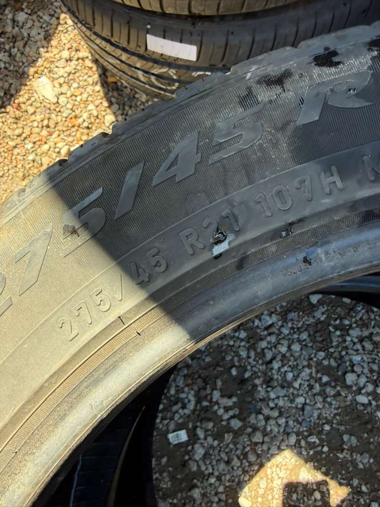 275/45R21 Pair (2 Used Tires) Pirelli Scorpion Zero
