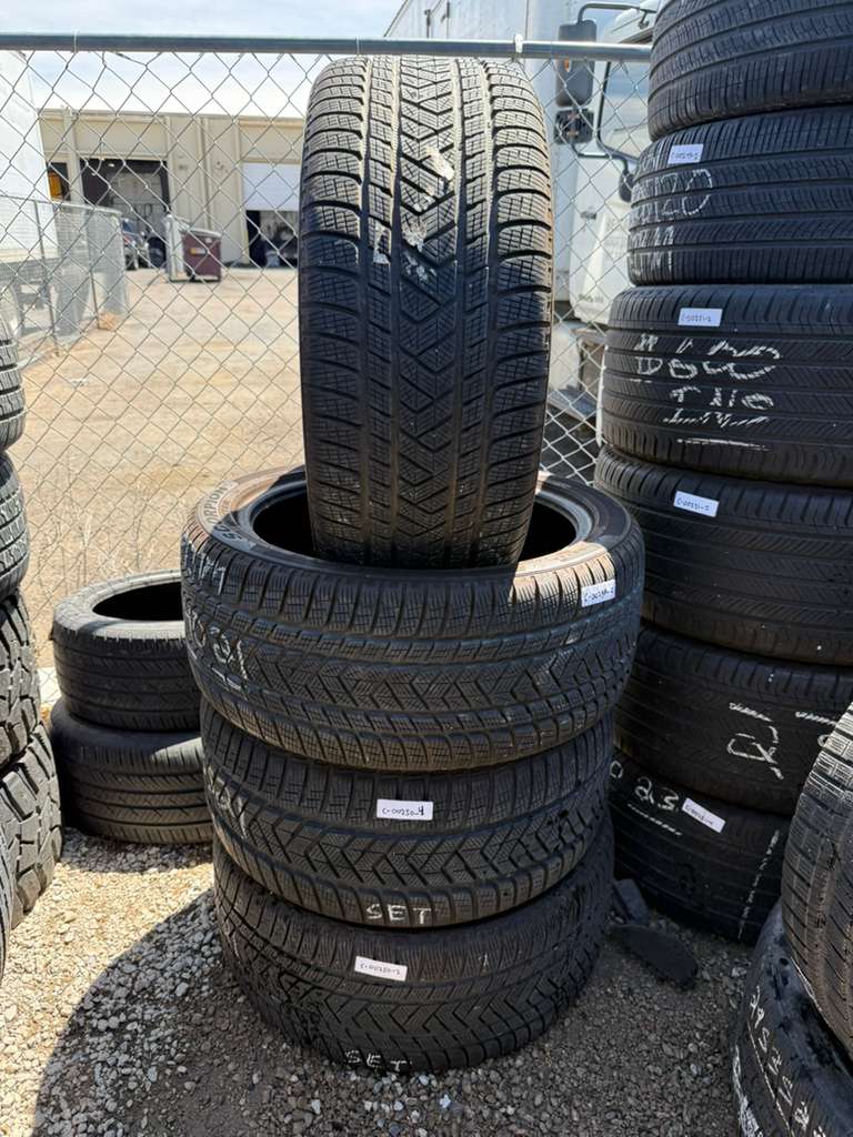 275/40R21 Set (4 Used Tires) Pirelli Scorpion Winter