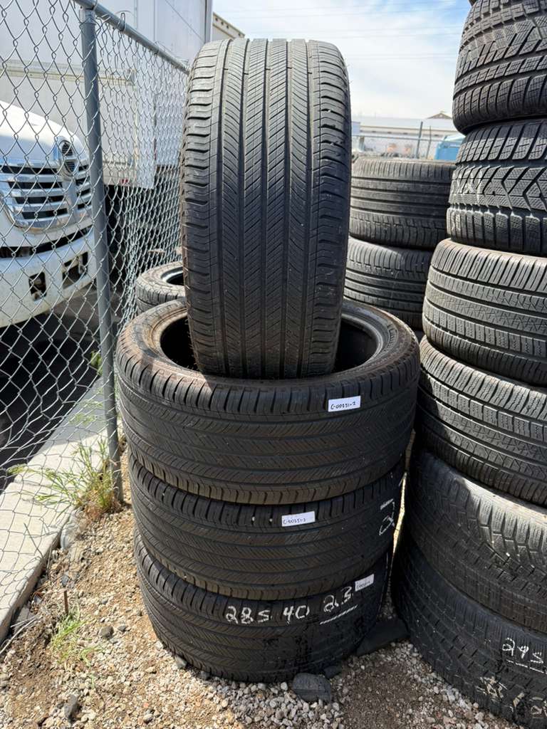285/40R23 Set (4 Used Tires) Michelin Primacy All Season