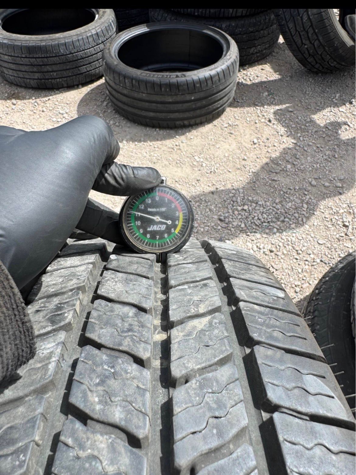 235/65R16C Pair (2 Used Tires) Firestone Transforce CV2