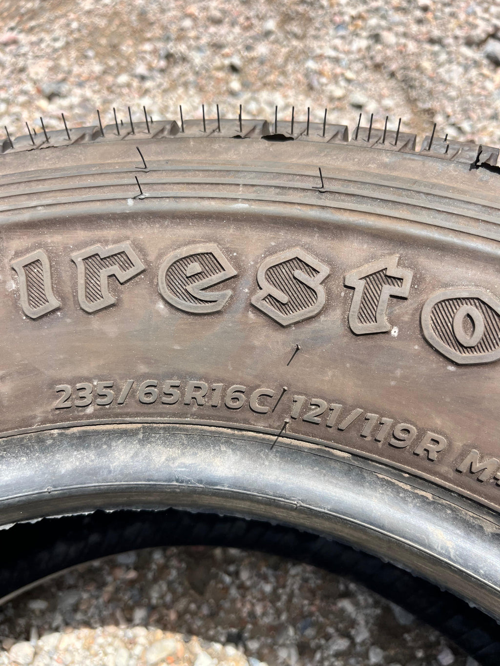 235/65R16C Pair (2 Used Tires) Firestone Transforce CV2