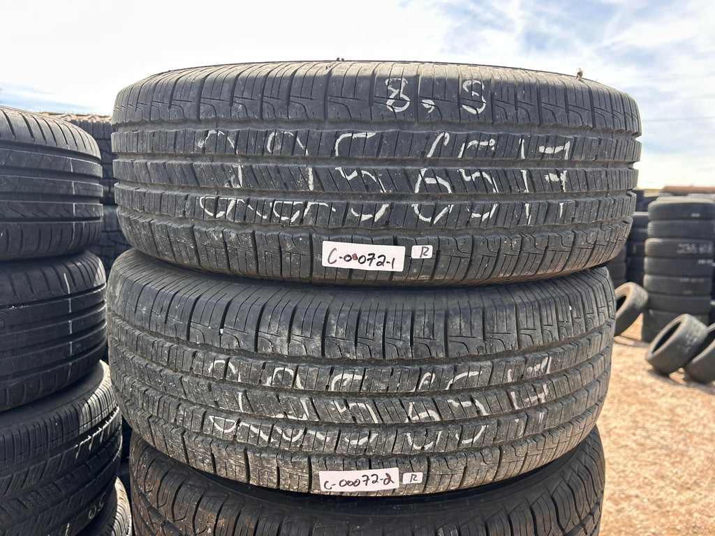 225/65R17 Pair (2 Used Tires) Goodyear Reliant