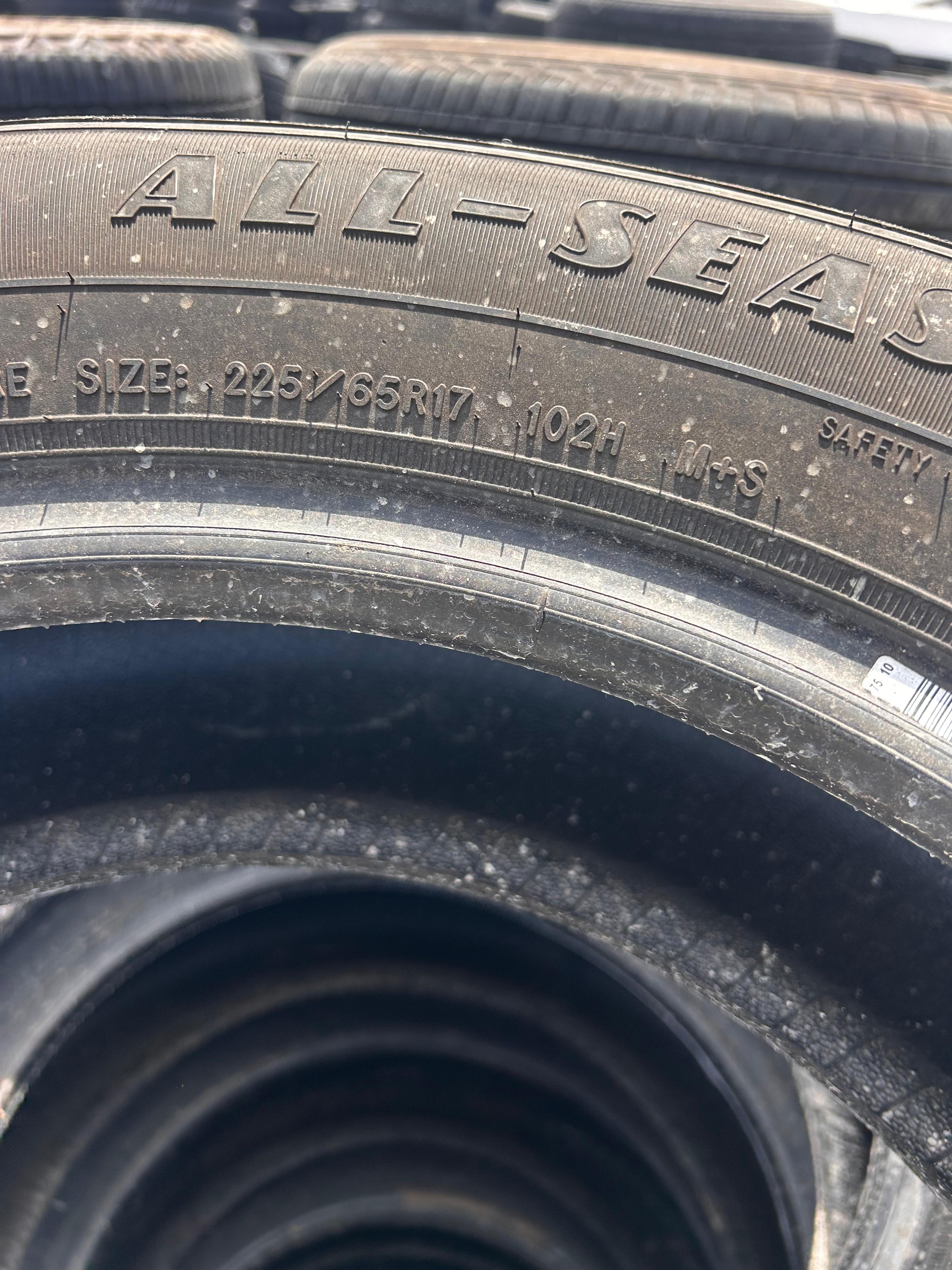 225/65R17 Pair (2 Used Tires) Goodyear Reliant