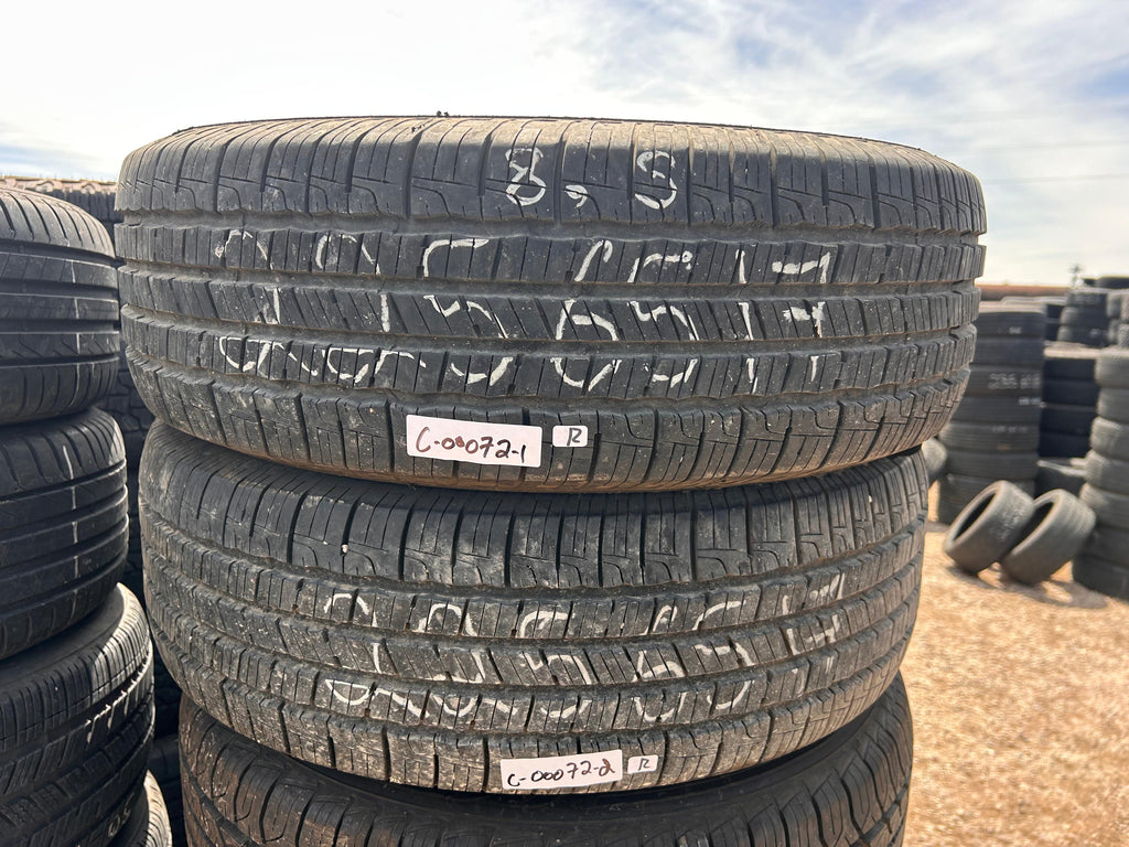 225/65R17 Pair (2 Used Tires) Goodyear Reliant