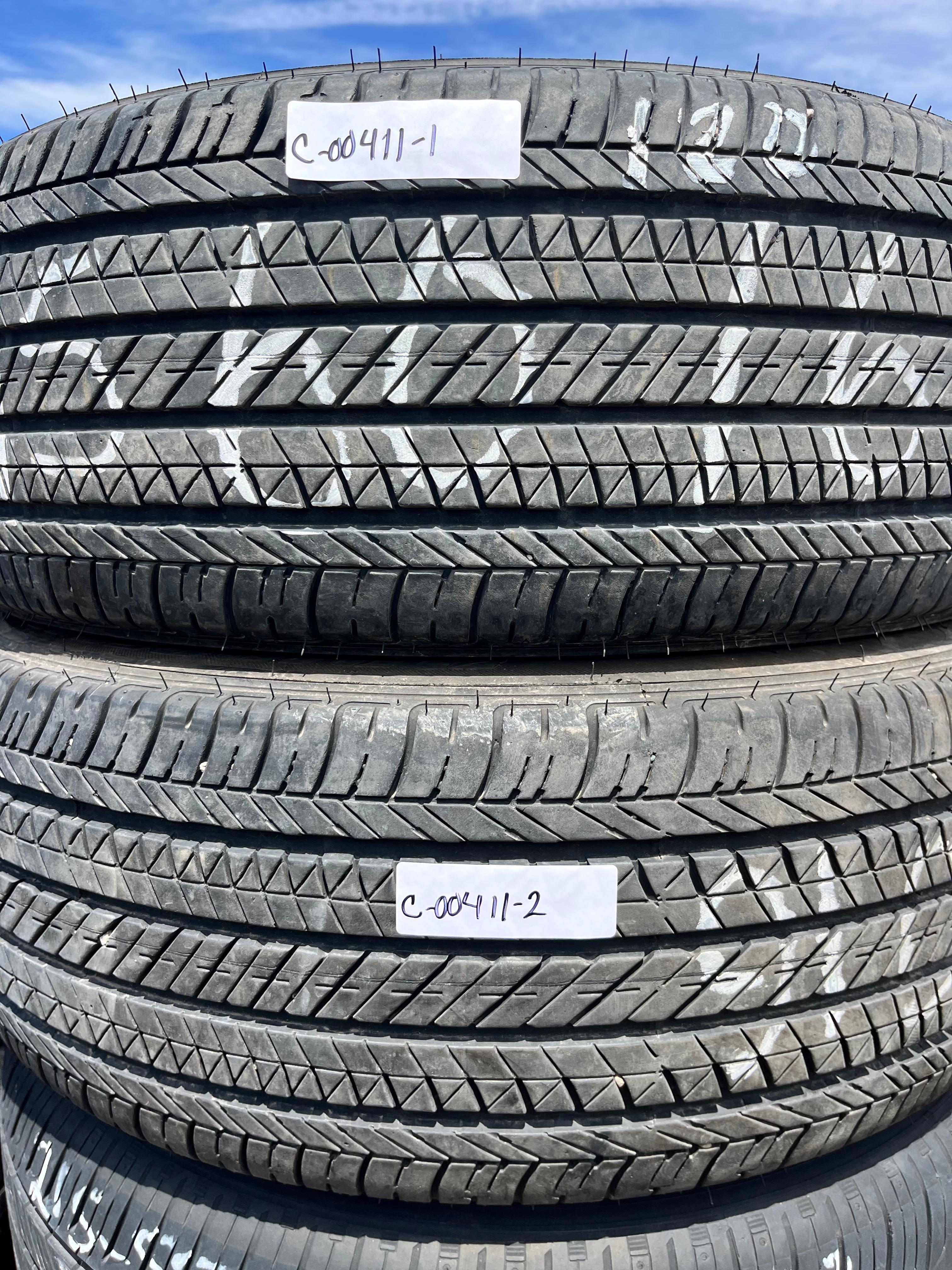 215/60R16 Pair (2 Used Tires) Bridgestone Ecopia (EP422)