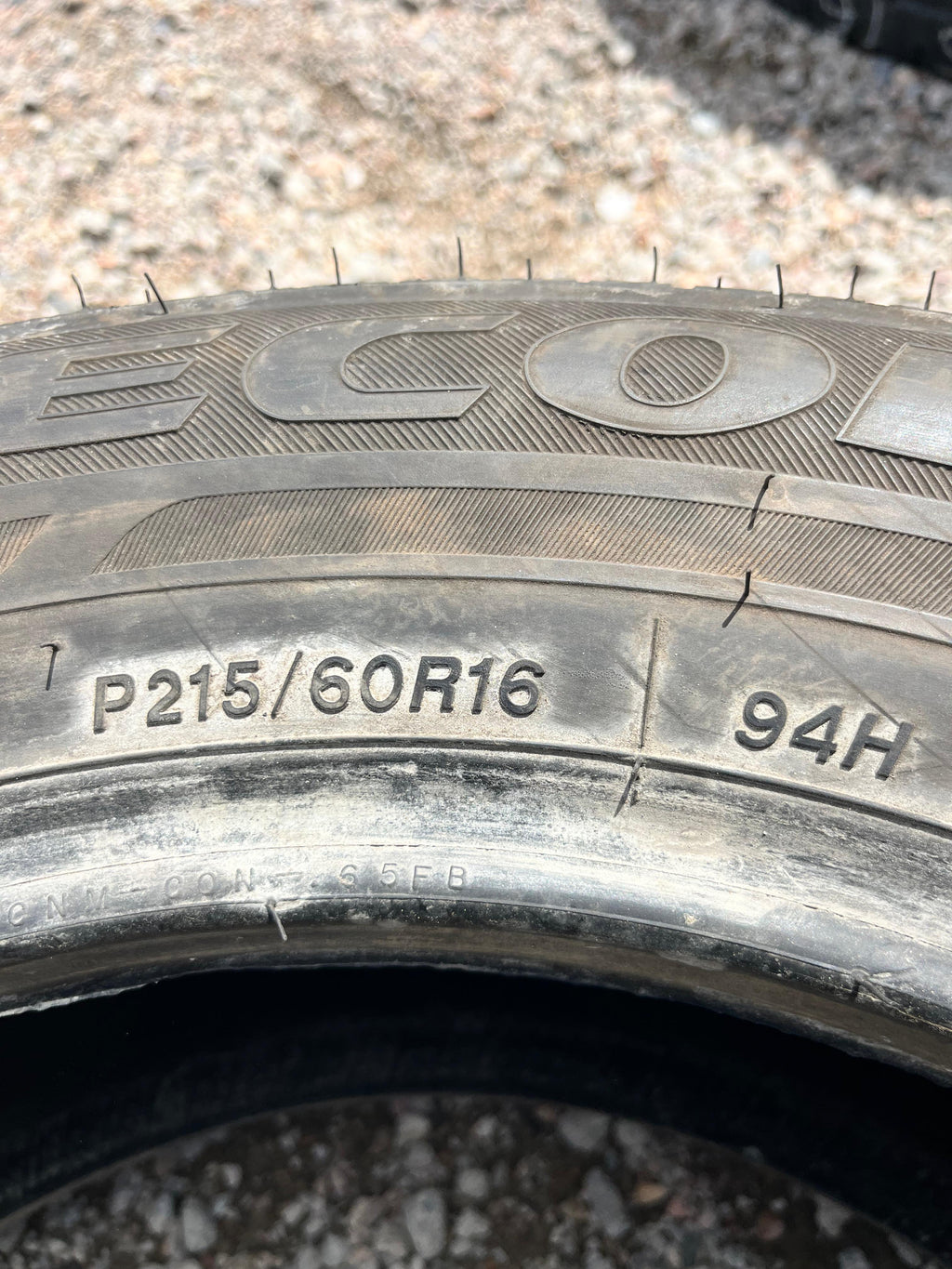 215/60R16 Pair (2 Used Tires) Bridgestone Ecopia (EP422)