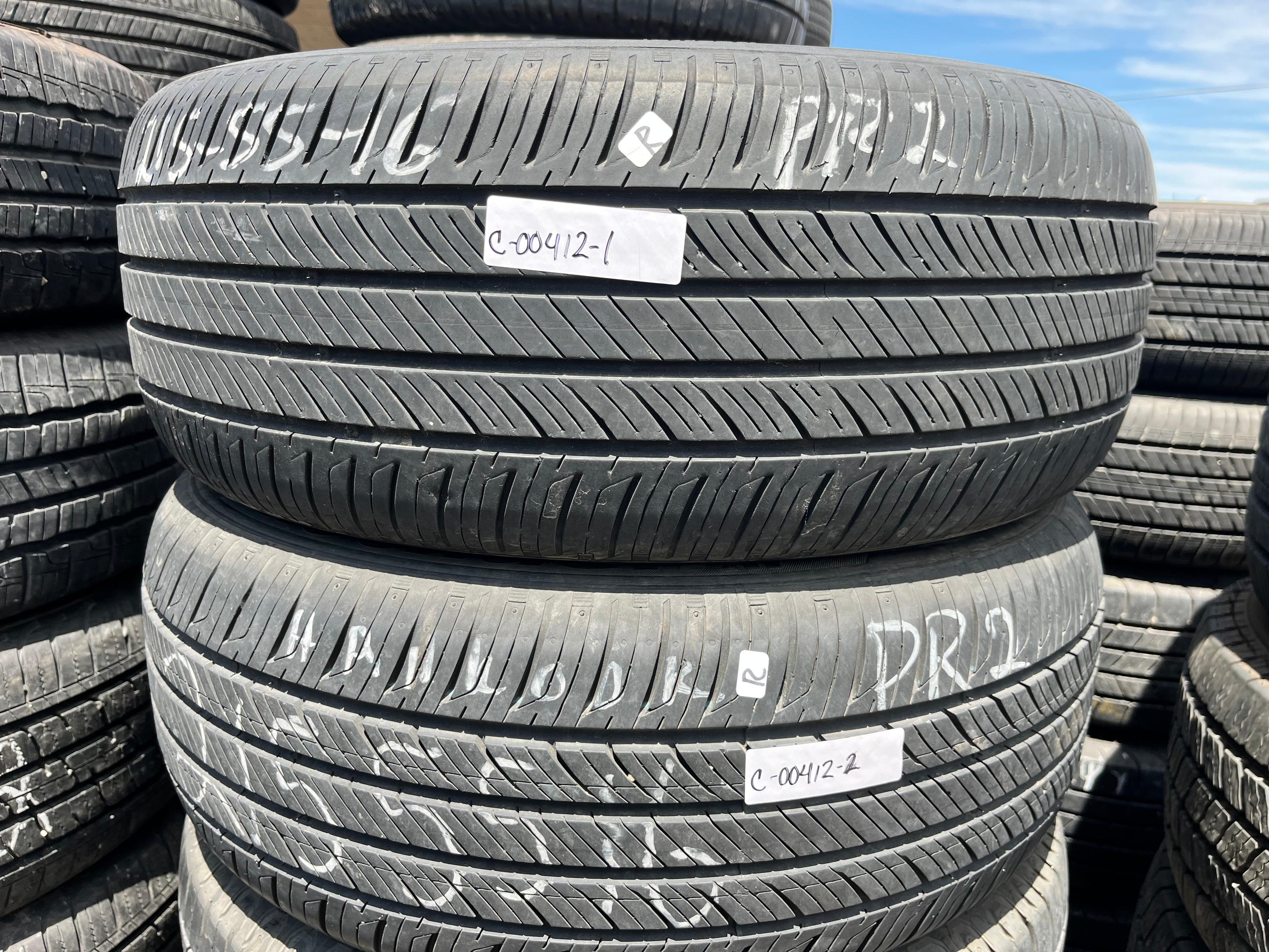 215/60R16 Pair (2 Used Tires) Hankook Kynergy GT