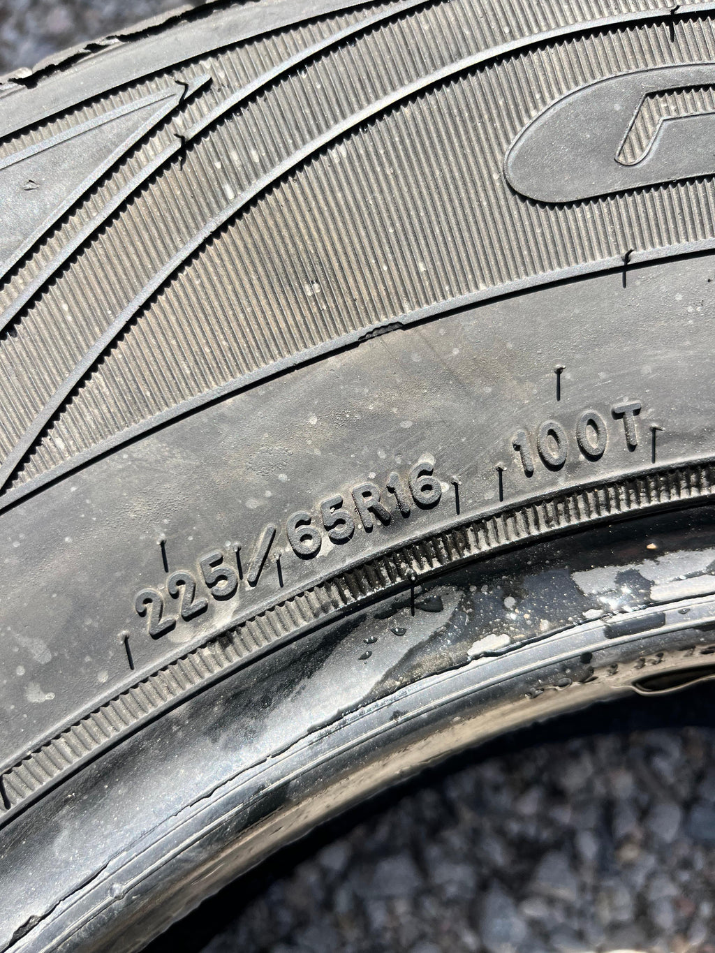 225/65R16 Pair (2 Used Tires) Goodyear Assurance