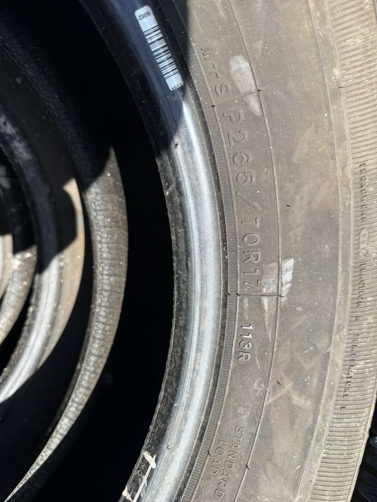 265/70R17 Pair (2 Used Tires) Goodyear Wrangler SR-A