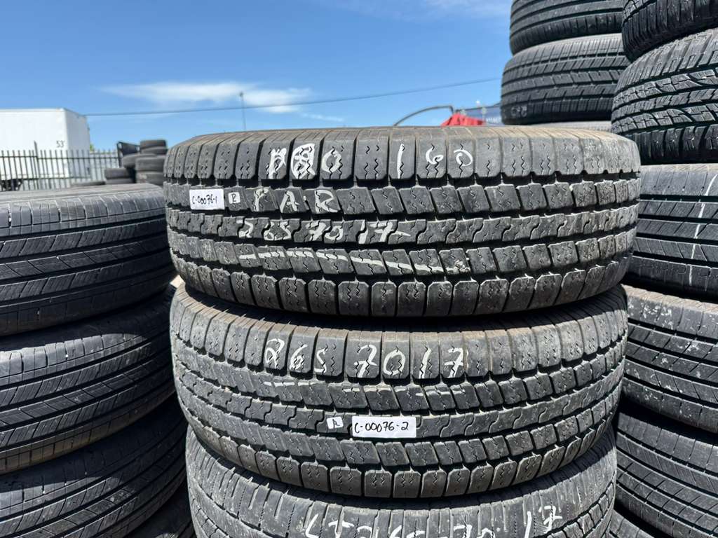 265/70R17 Pair (2 Used Tires) Goodyear Wrangler SR-A