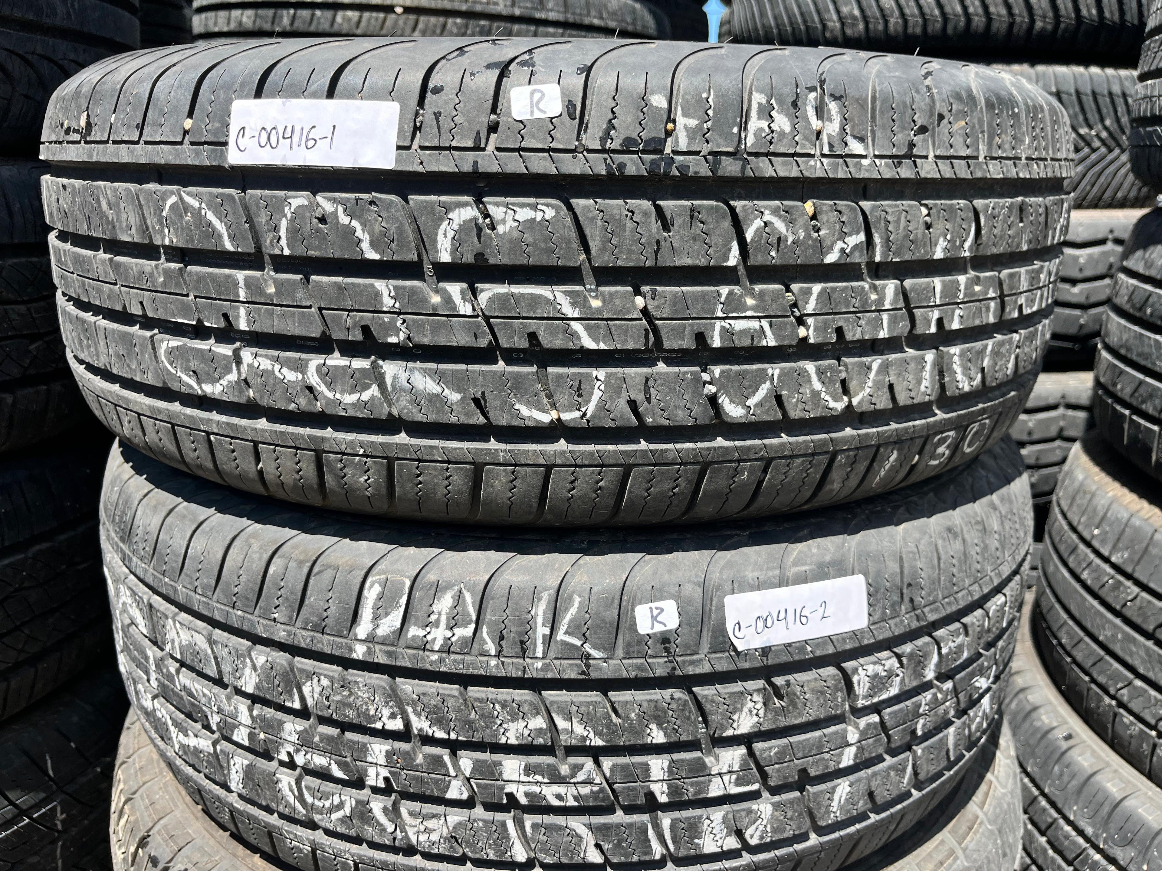 225/60R16 Pair (2 Used Tires) Dean Tires Touring
