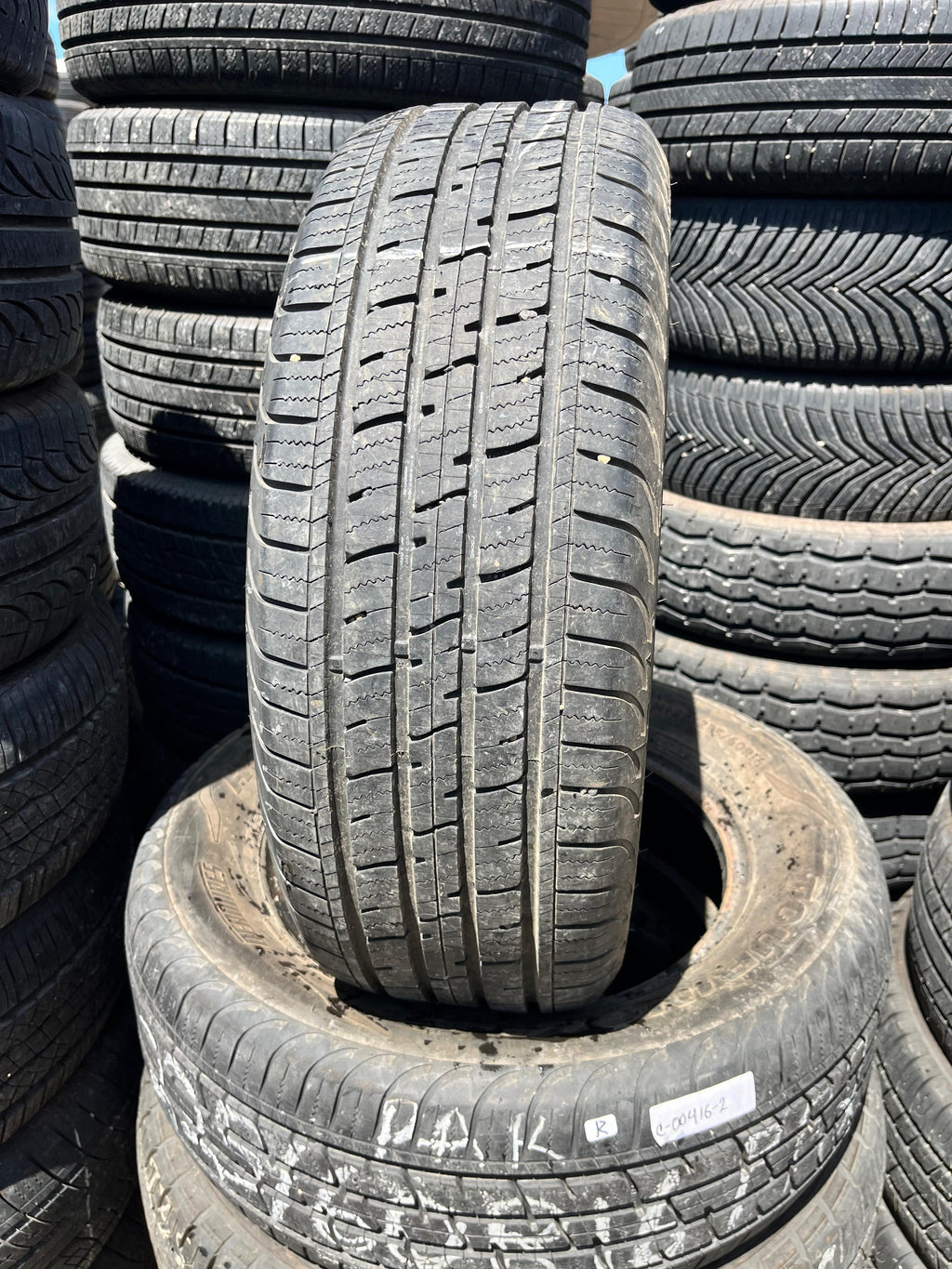 225/60R16 Pair (2 Used Tires) Dean Tires Touring