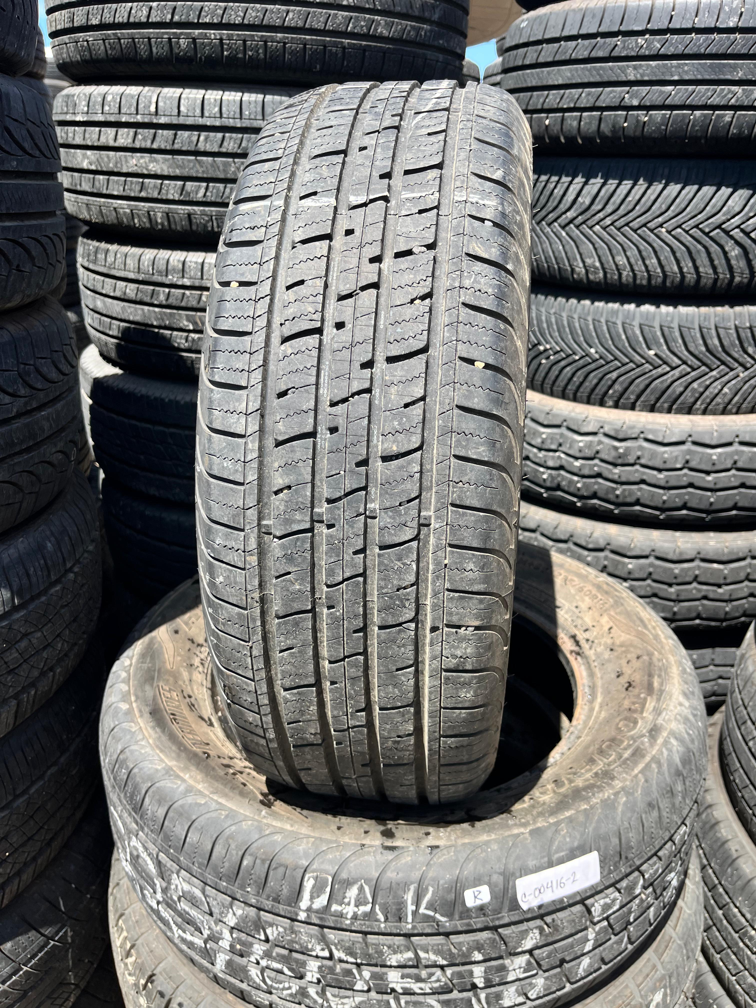 225/60R16 Pair (2 Used Tires) Dean Tires Touring