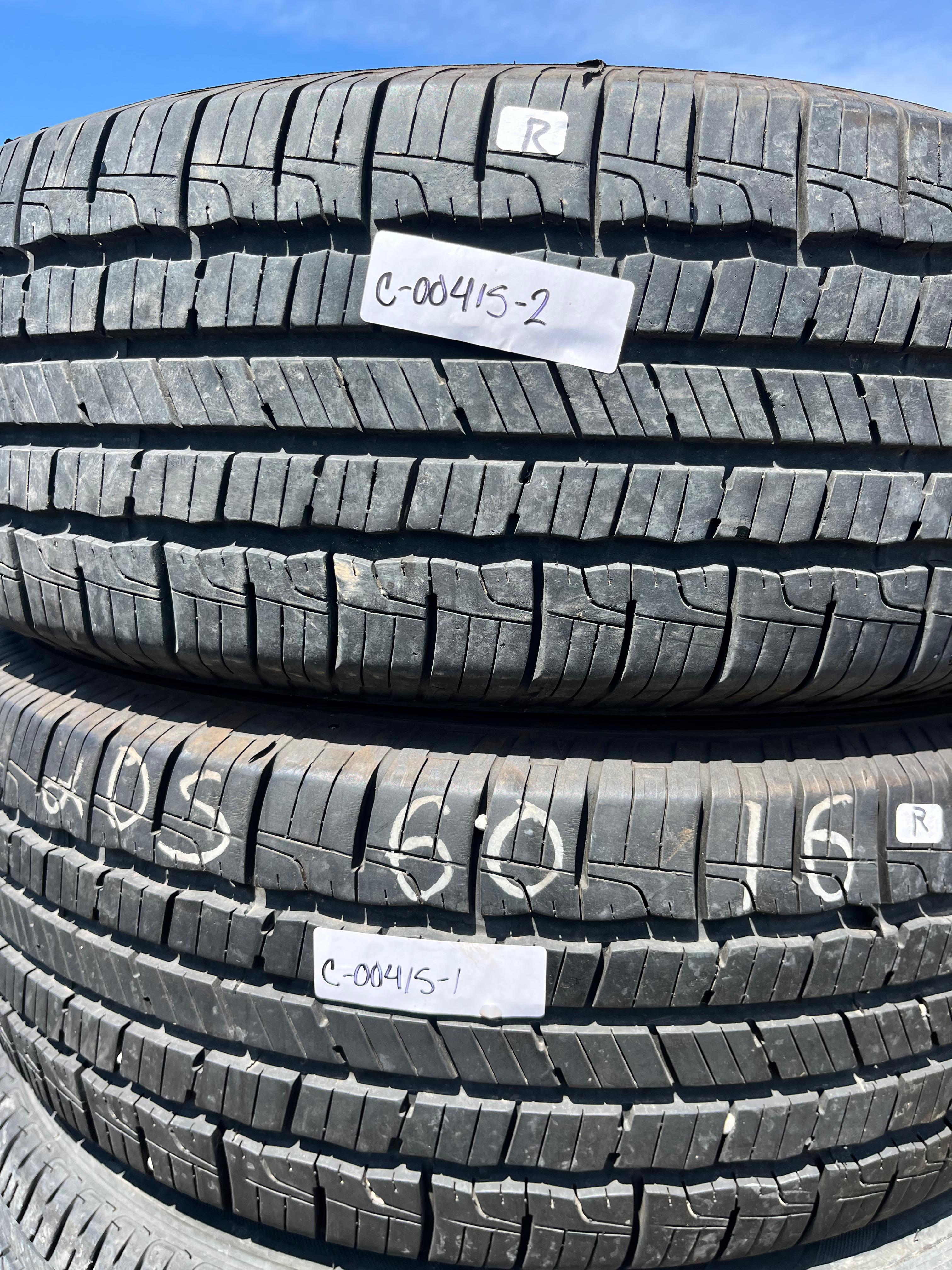205/60R16 Pair (2 Used Tires) Goodyear Reliant