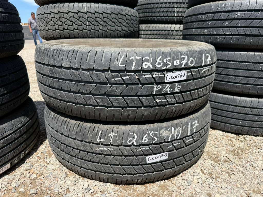 LT265/70R17 Pair (2 Used Tires) Laufenn X Fit HT