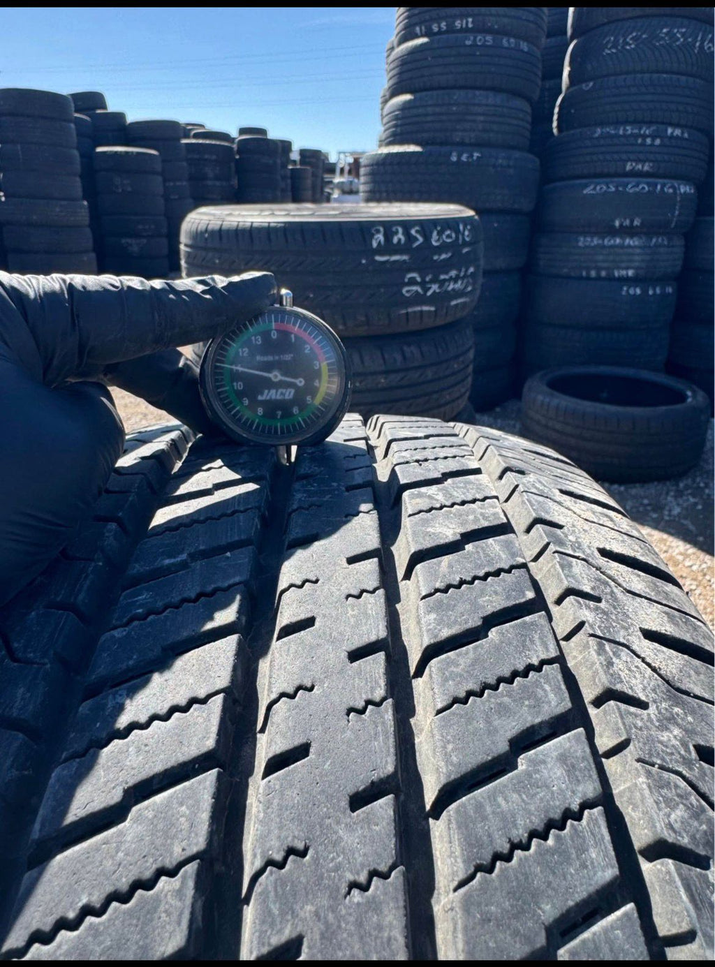 235/65R16C Pair (2 Used Tires) Hankook Dynapro HT