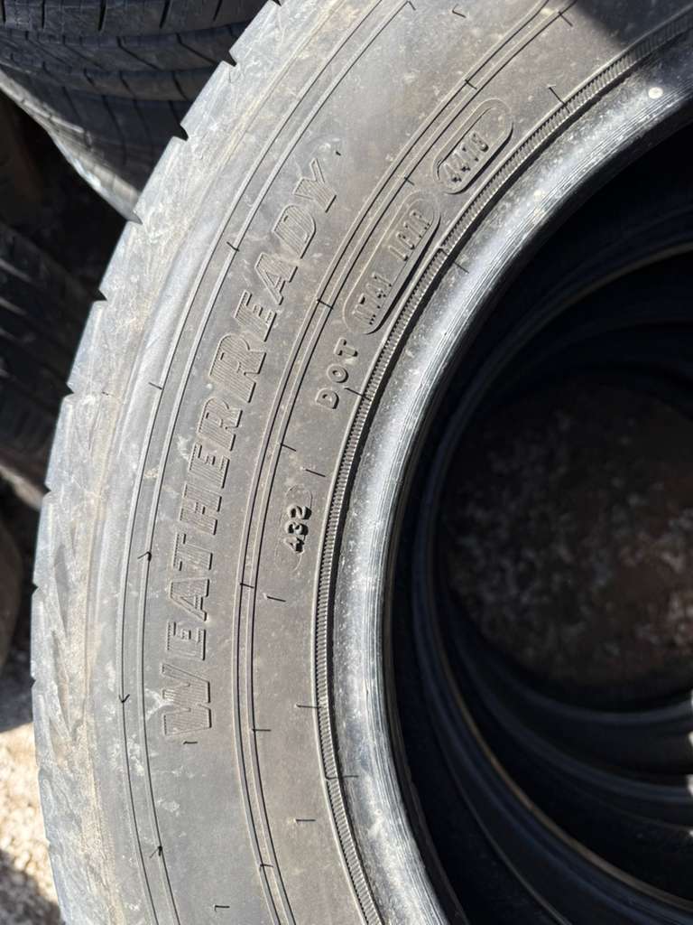 225/60R17 Set (4 Used Tires) Goodyear Assurance Weatheready