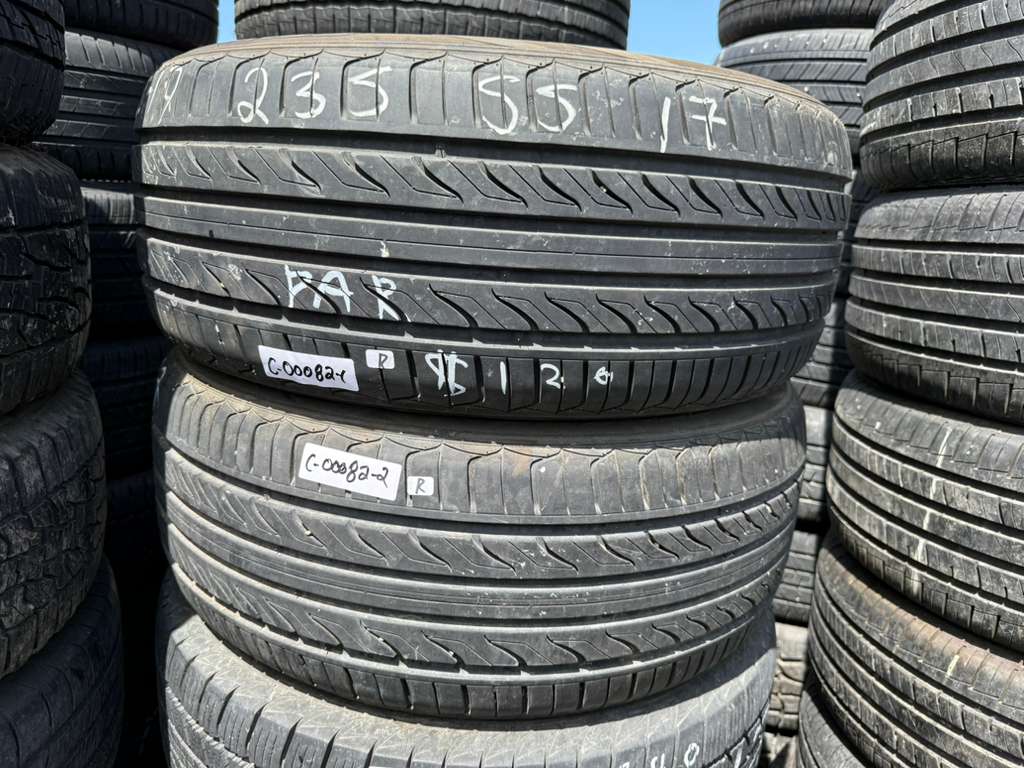 235/55R17 Pair (2 Used Tires) Sentury UHP