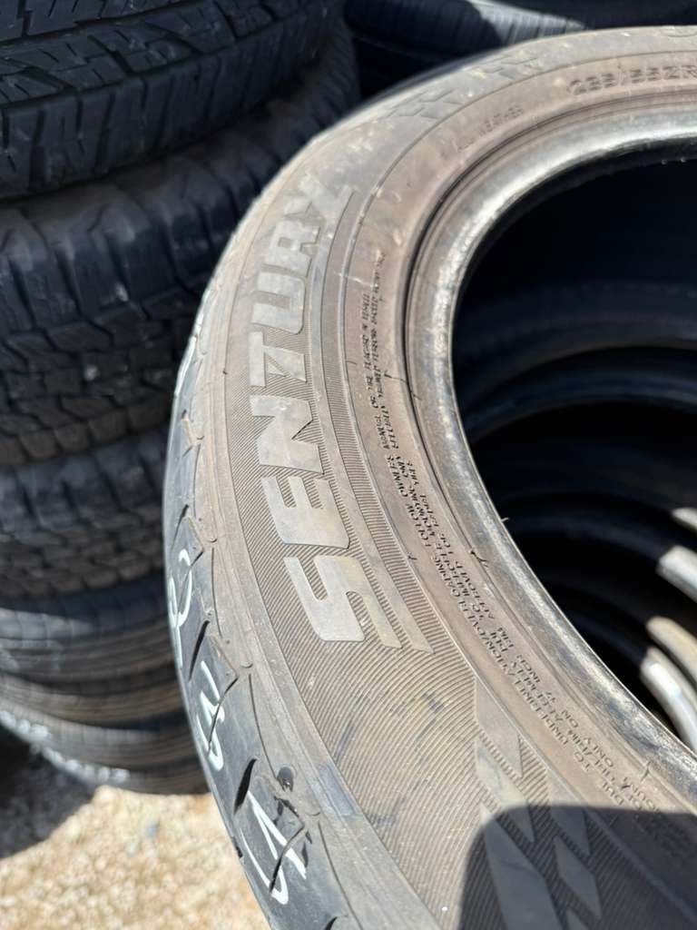 235/55R17 Pair (2 Used Tires) Sentury UHP