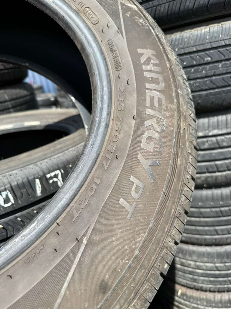 235/60R17 Pair (2 Used Tires) Hankook Kinergy PT
