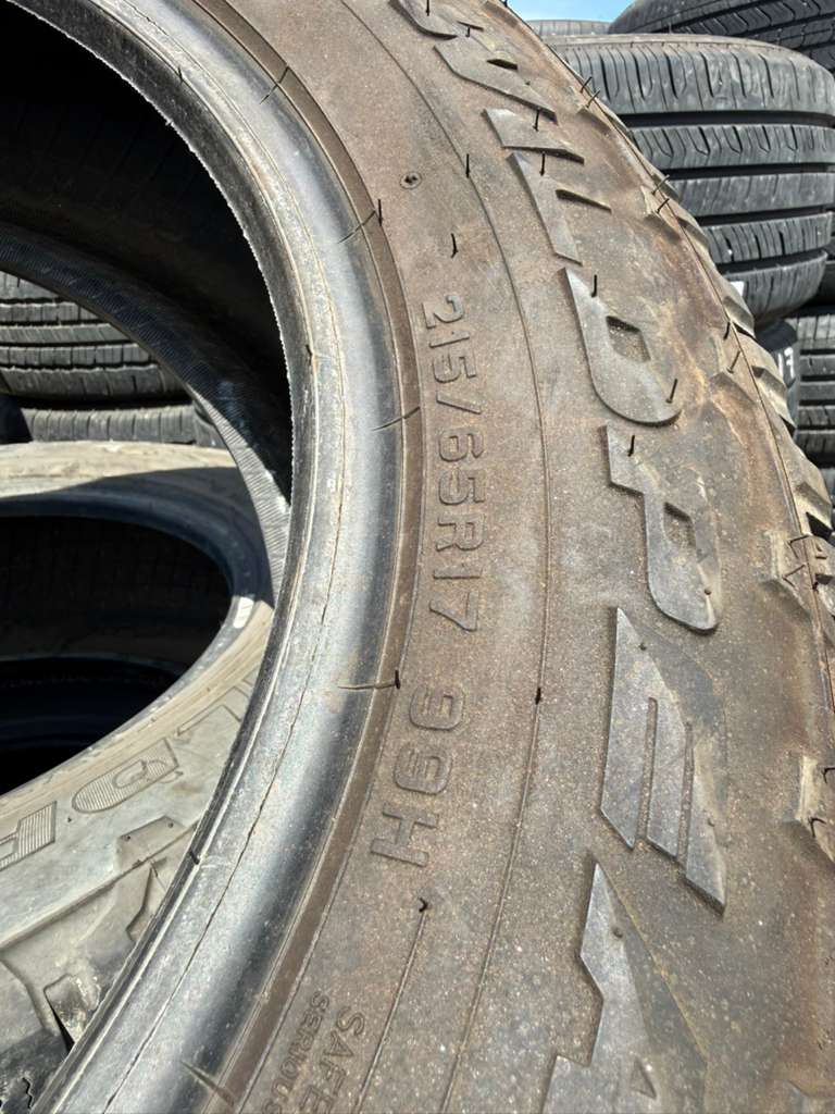215/65R17 Pair (2 Used Tires) Falken Wildpeak AT Trail