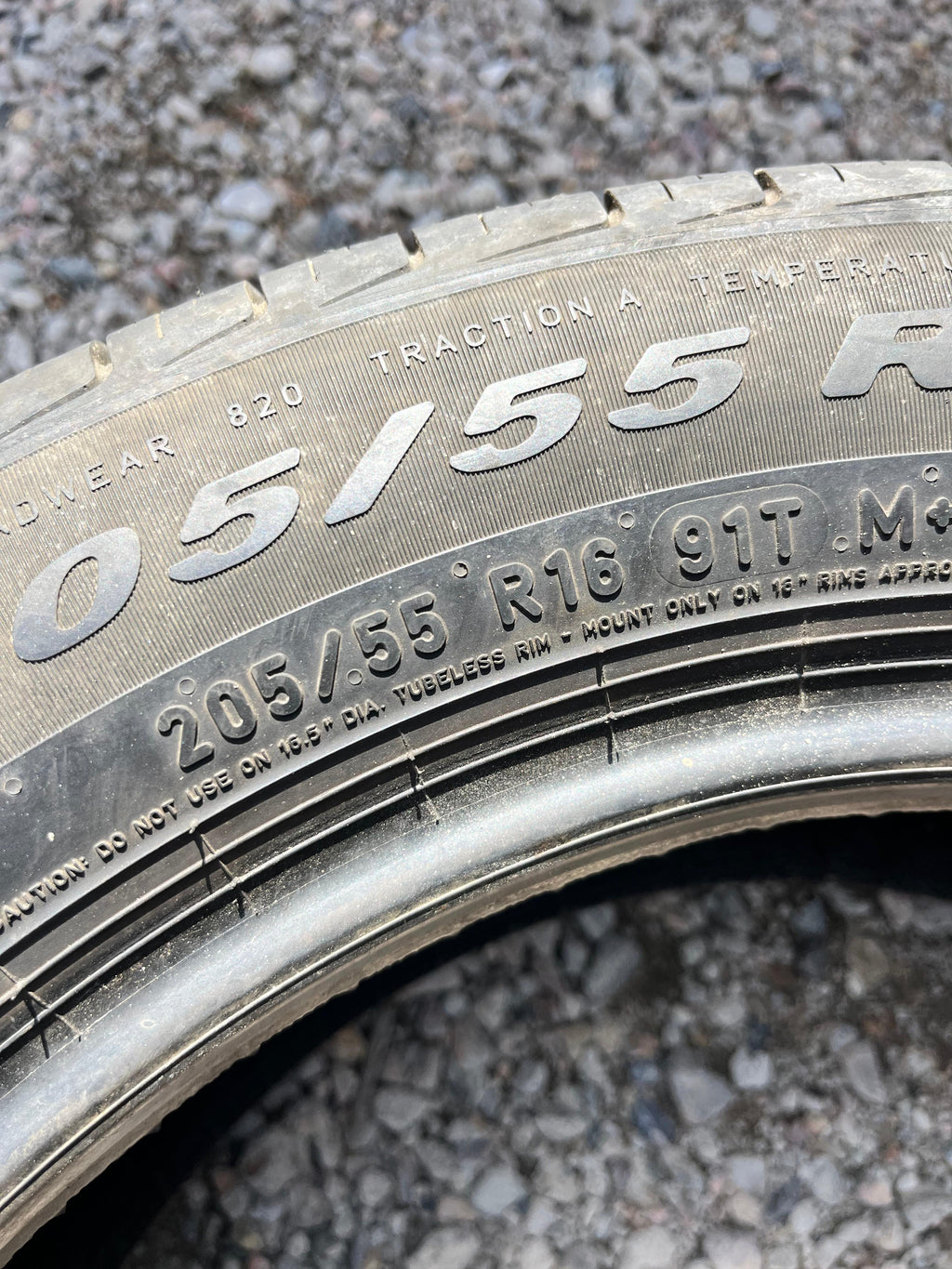 205/55R16 Set (4 Used Tires) Pirelli P4 Persist