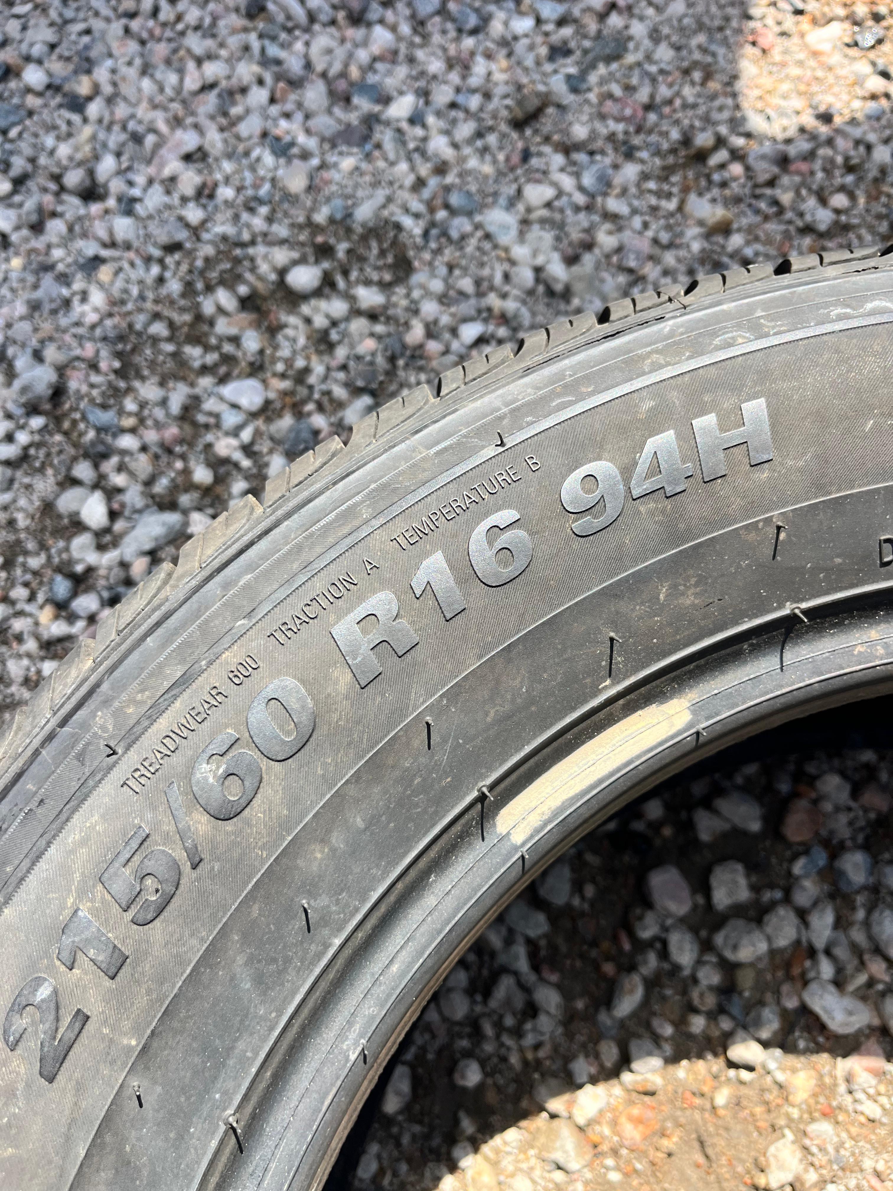 215/60R16 Pair (2 Used Tires) SuperDrive All Season