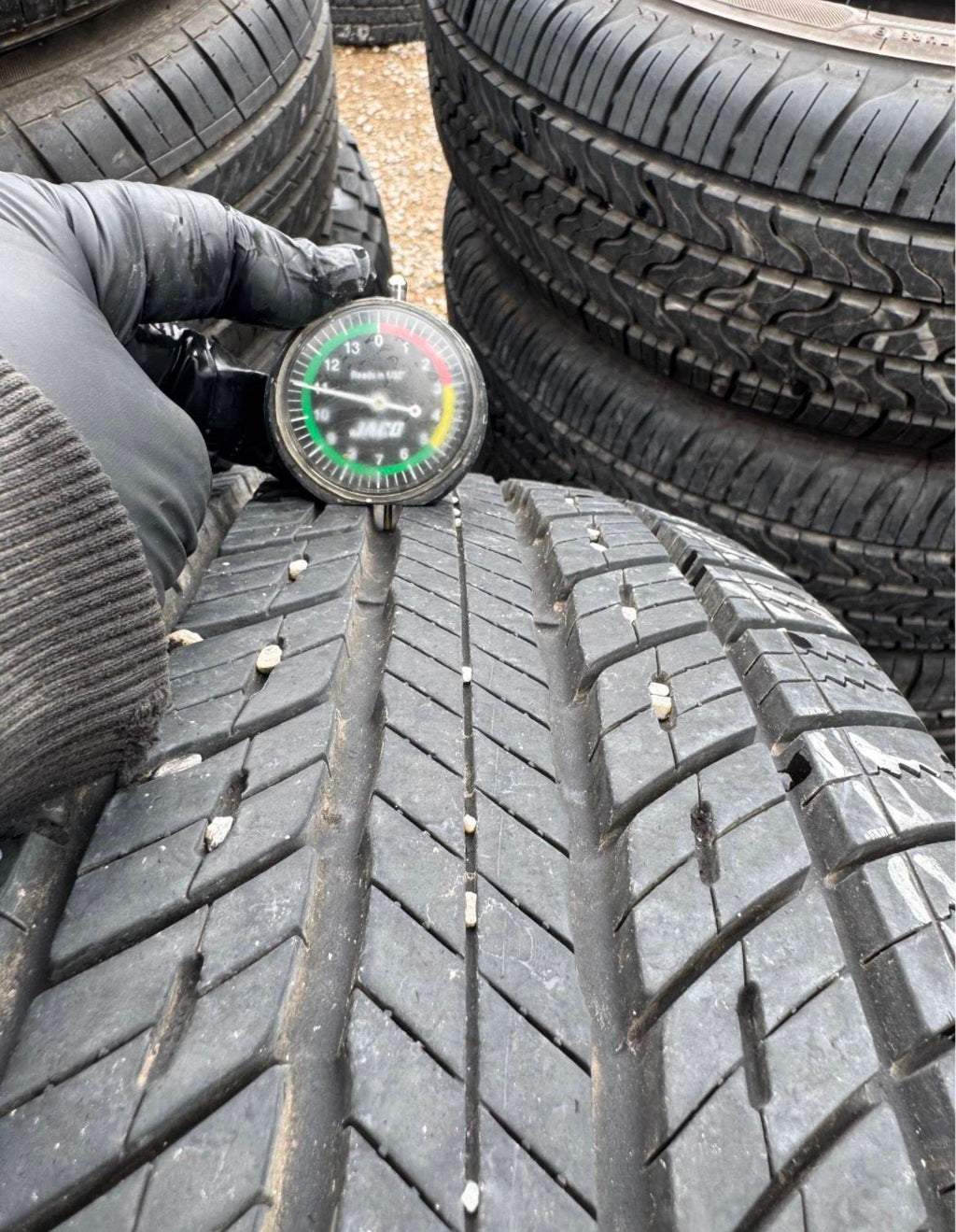 225/60R16 Pair (2 Used Tires) Uniroyal Tiger Paw Touring