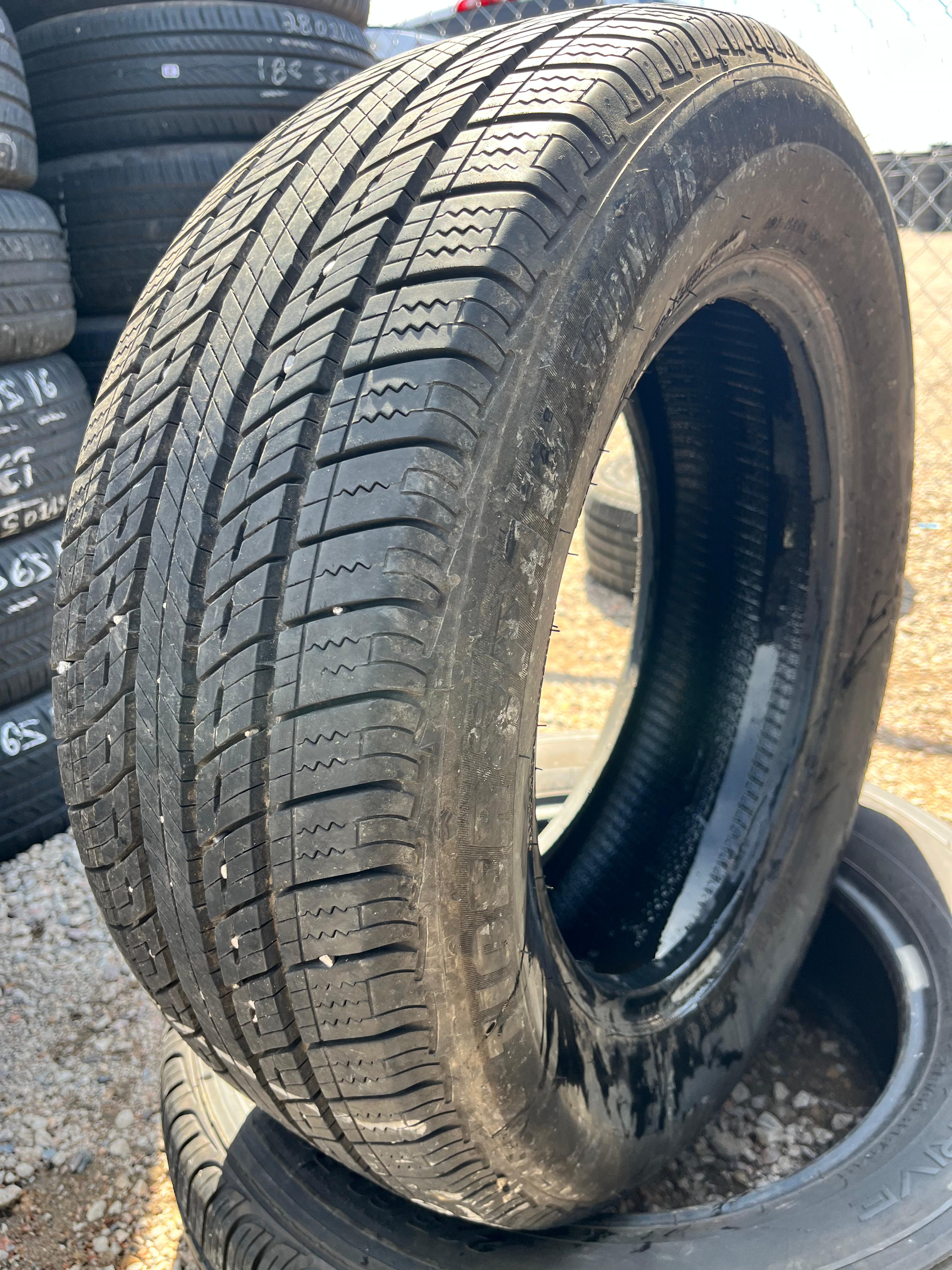 225/60R16 Pair (2 Used Tires) Uniroyal Tiger Paw Touring