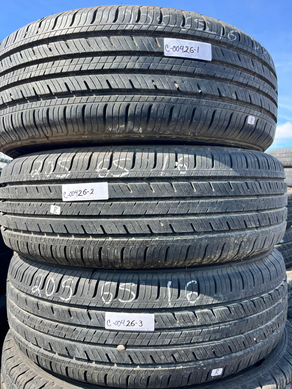 205/65R16  (3 Used Tires) WestLake Radial (RP18)