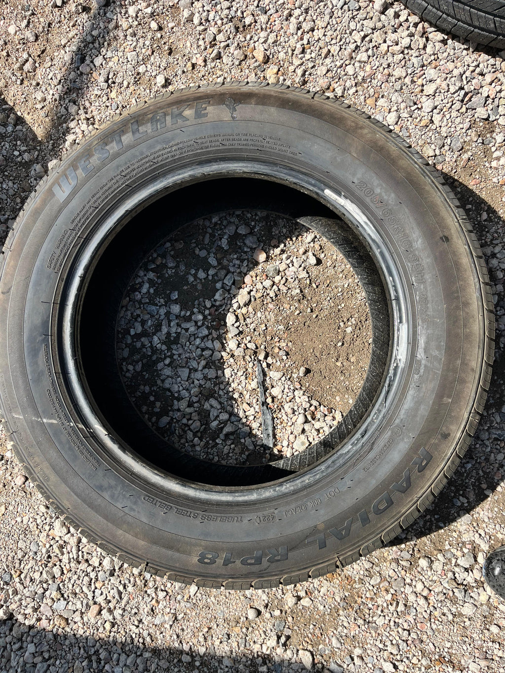 205/65R16  (3 Used Tires) WestLake Radial (RP18)