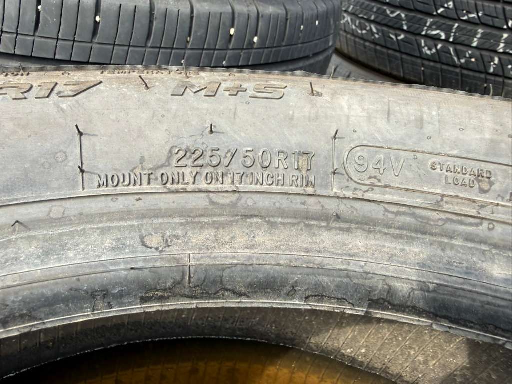 225/50R17  Set (4 Used Tires) Mastercaft Stratus