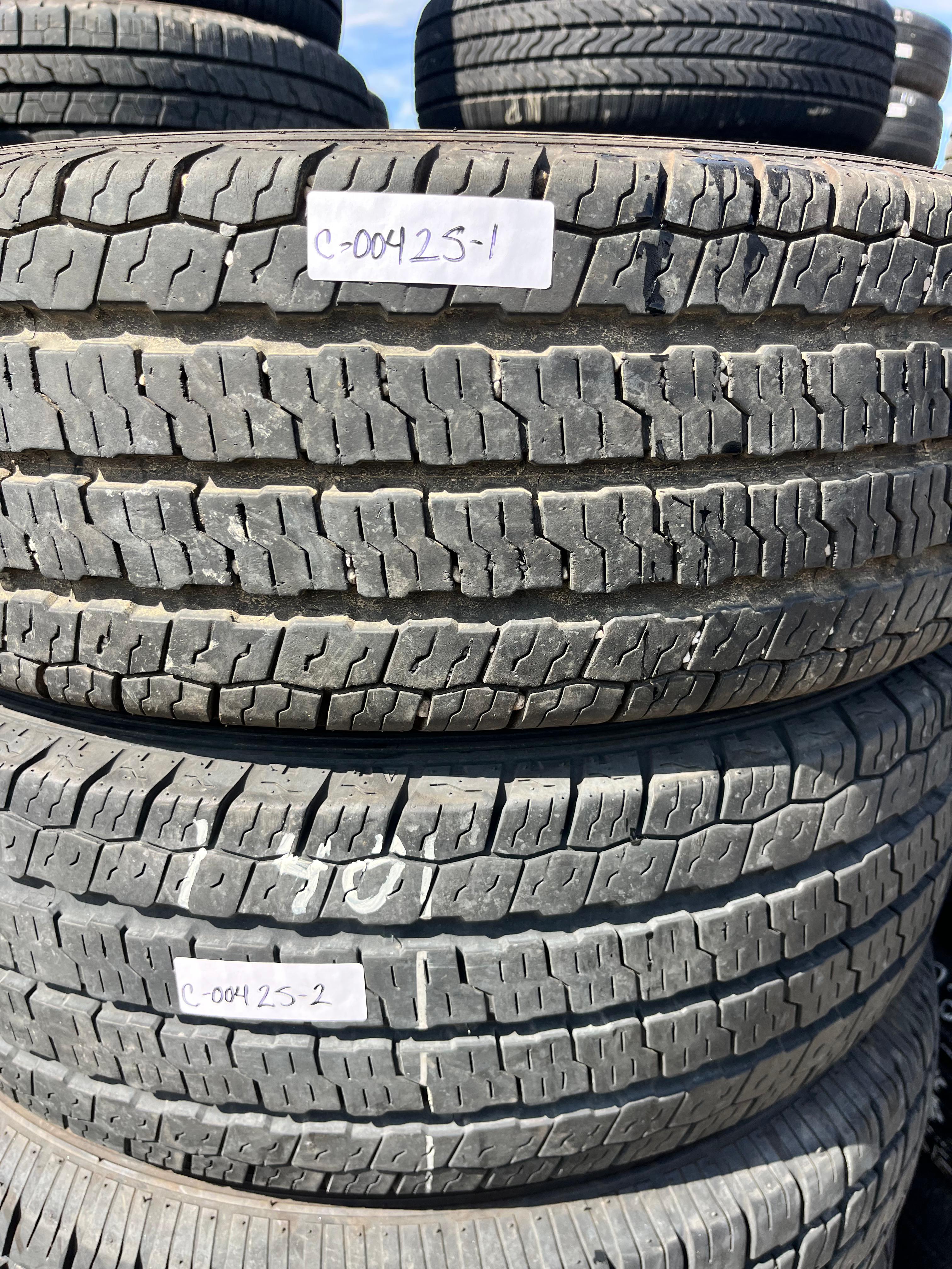 LT225/75R16 Pair (2 Used Tires) Nexen Roadian (CT8HL)