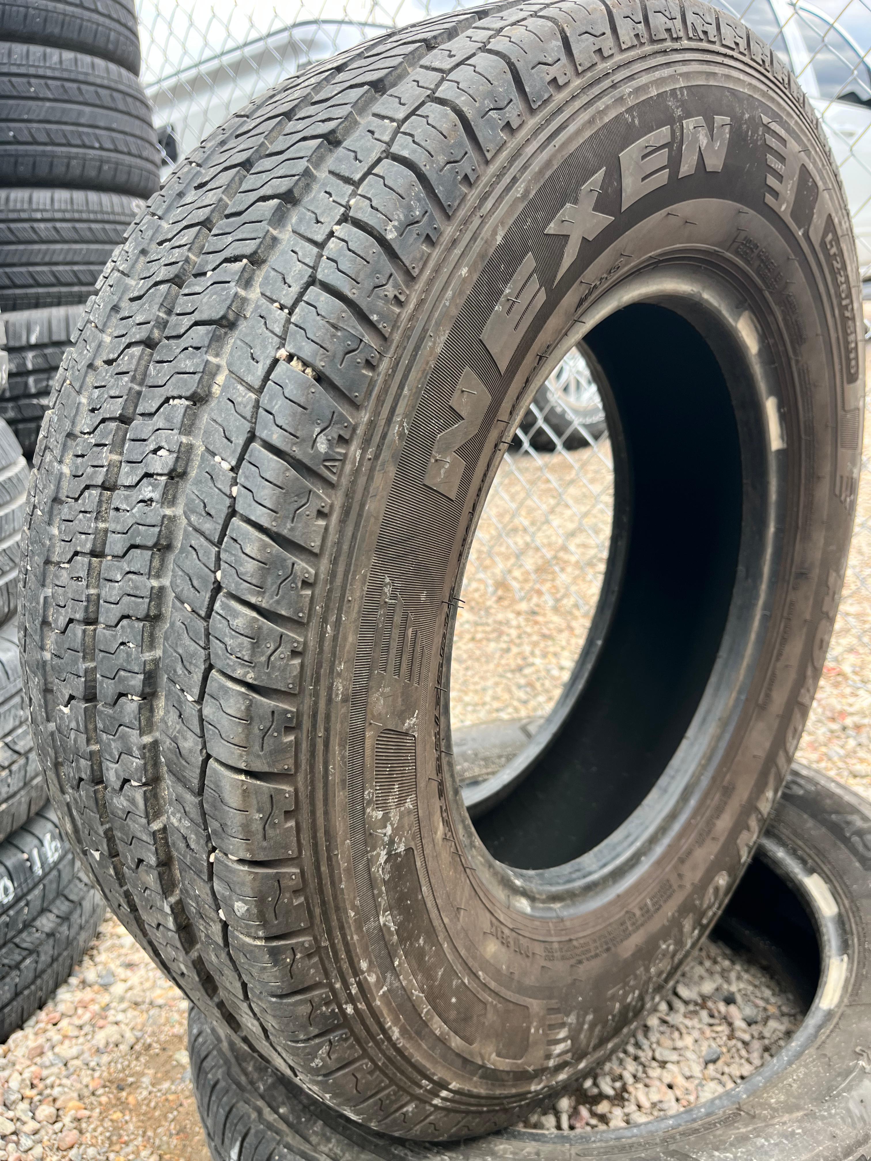 LT225/75R16 Pair (2 Used Tires) Nexen Roadian (CT8HL)