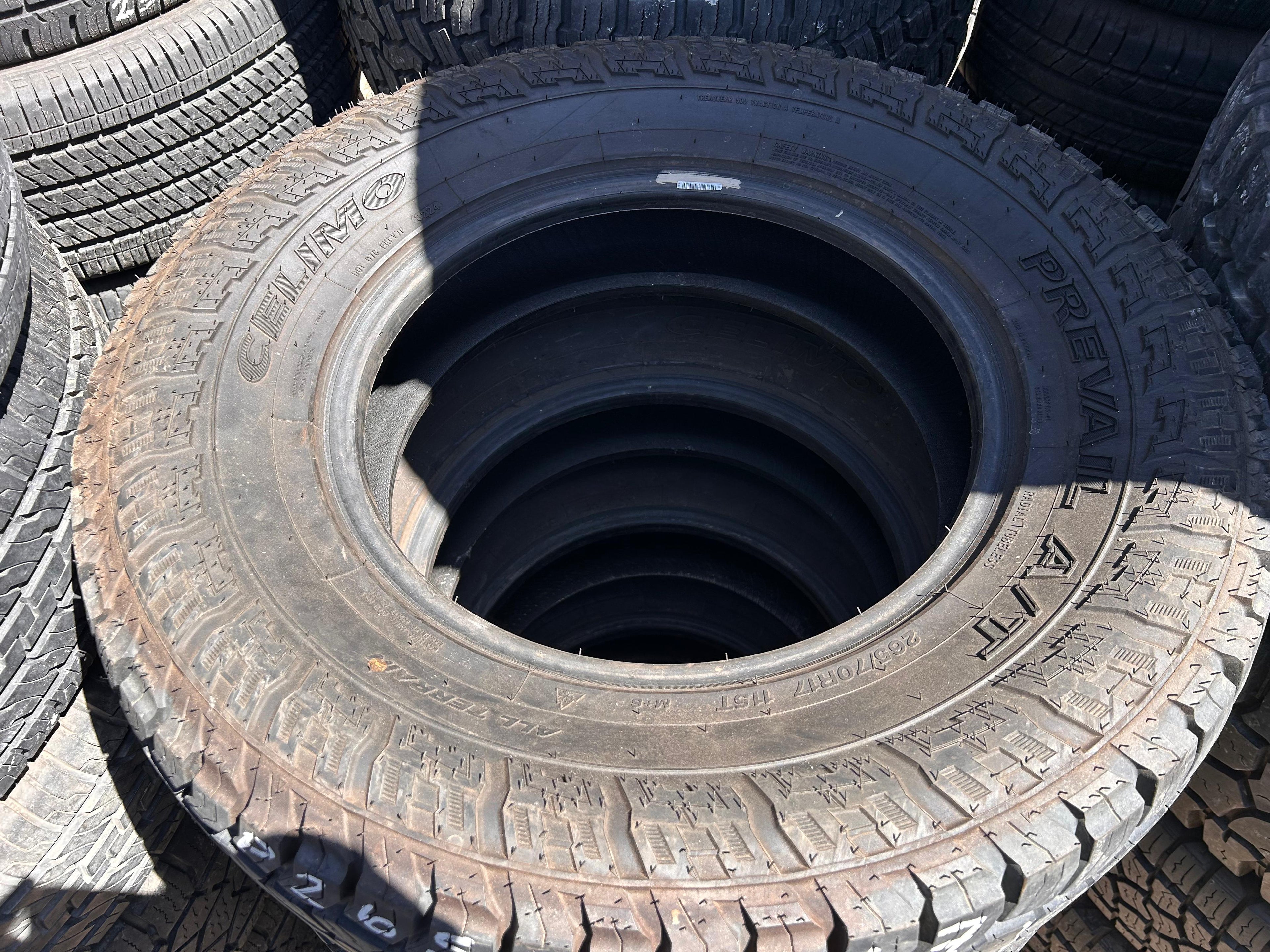 265/70R17 Pair (2 Used Tires) Celine Prevail AT
