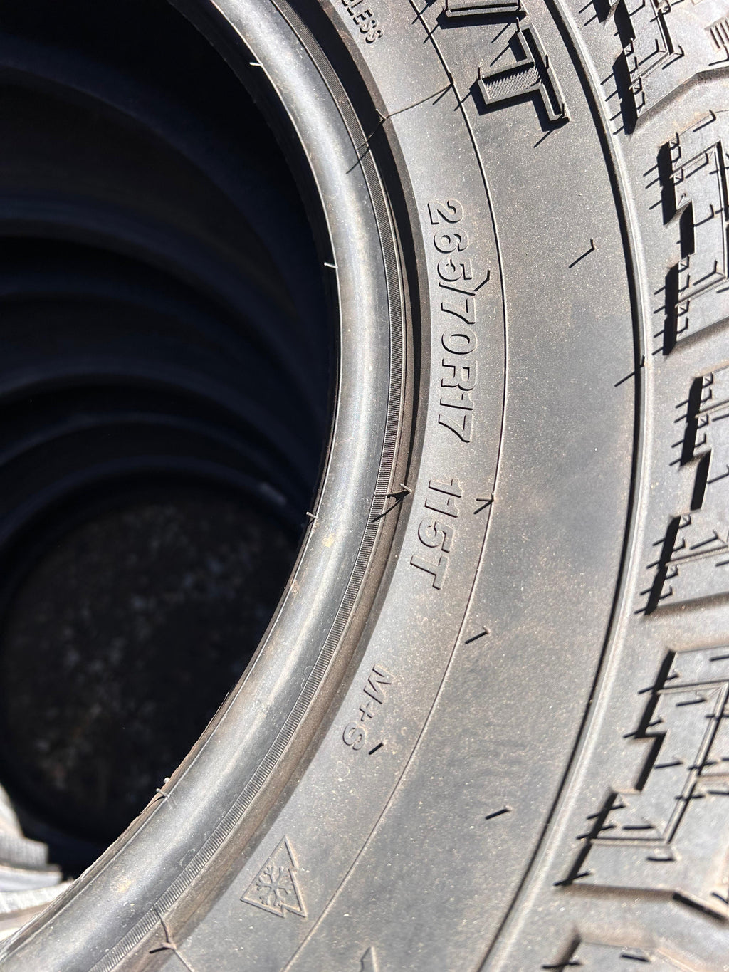 265/70R17 Pair (2 Used Tires) Celine Prevail AT