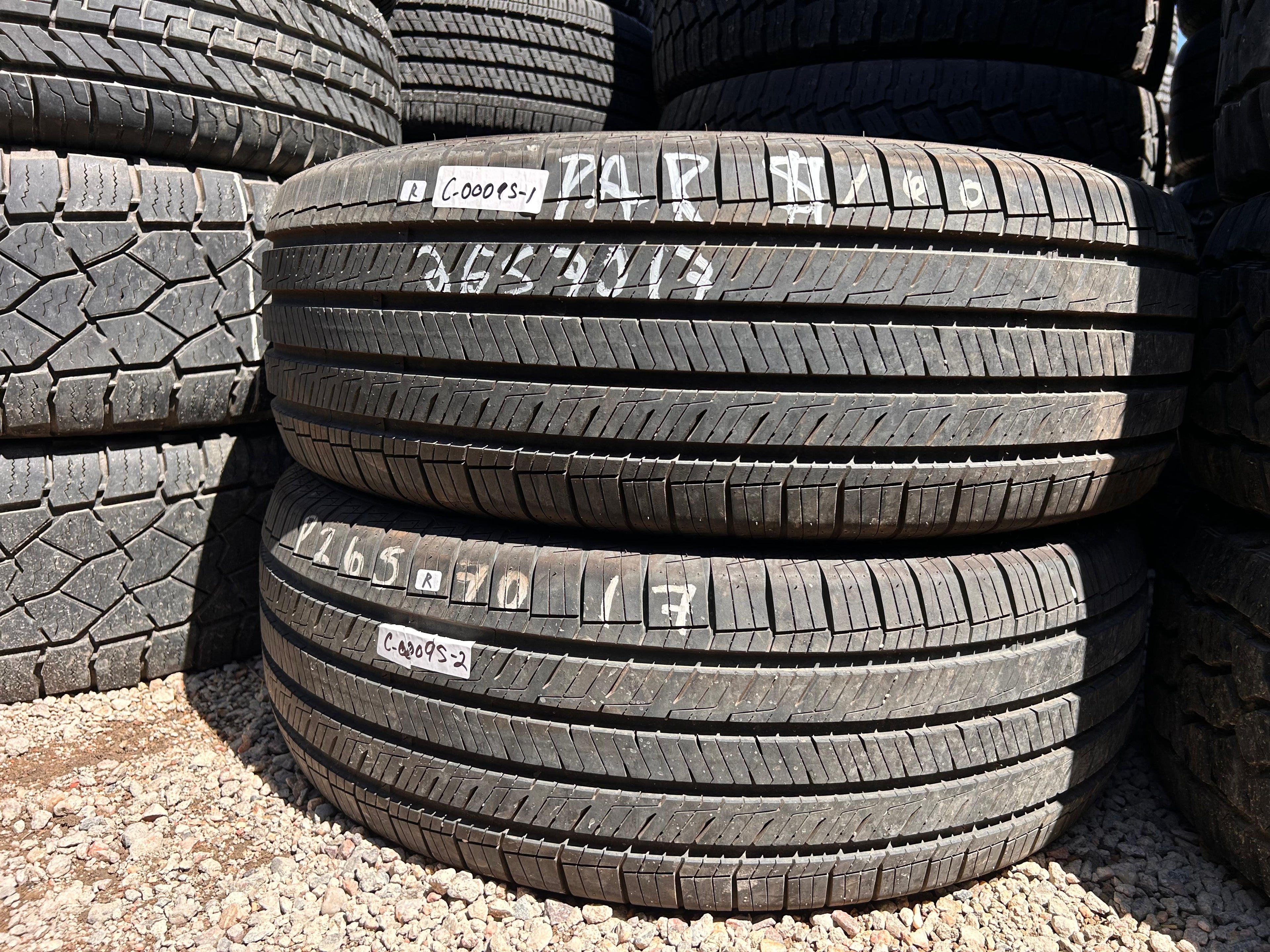 265/70R17 Pair (2 Used Tires) Sailun Atrezzo Tcon