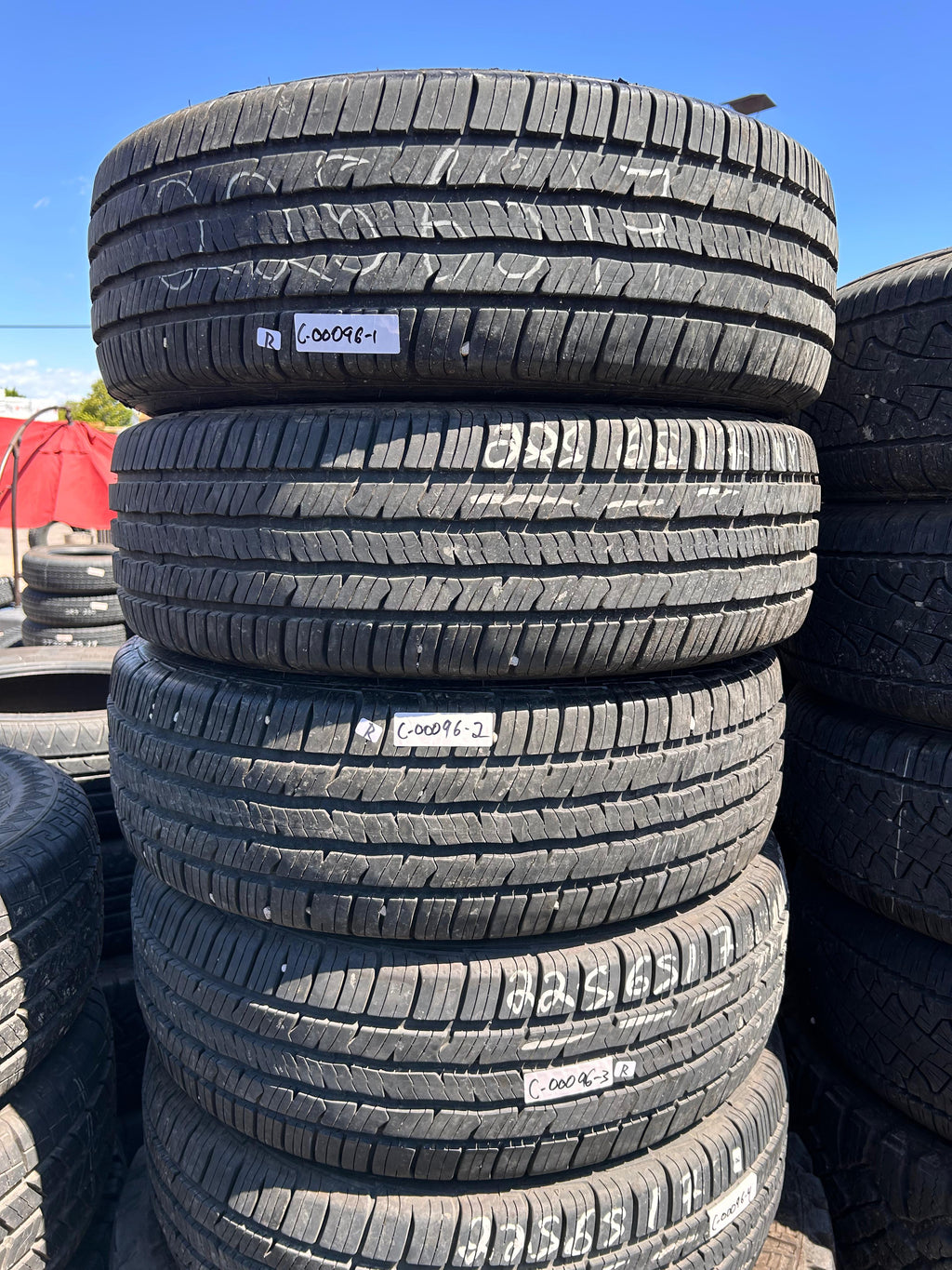 225/65R17  Set (4 Used Tires) Bfgoodrich Advantage Control