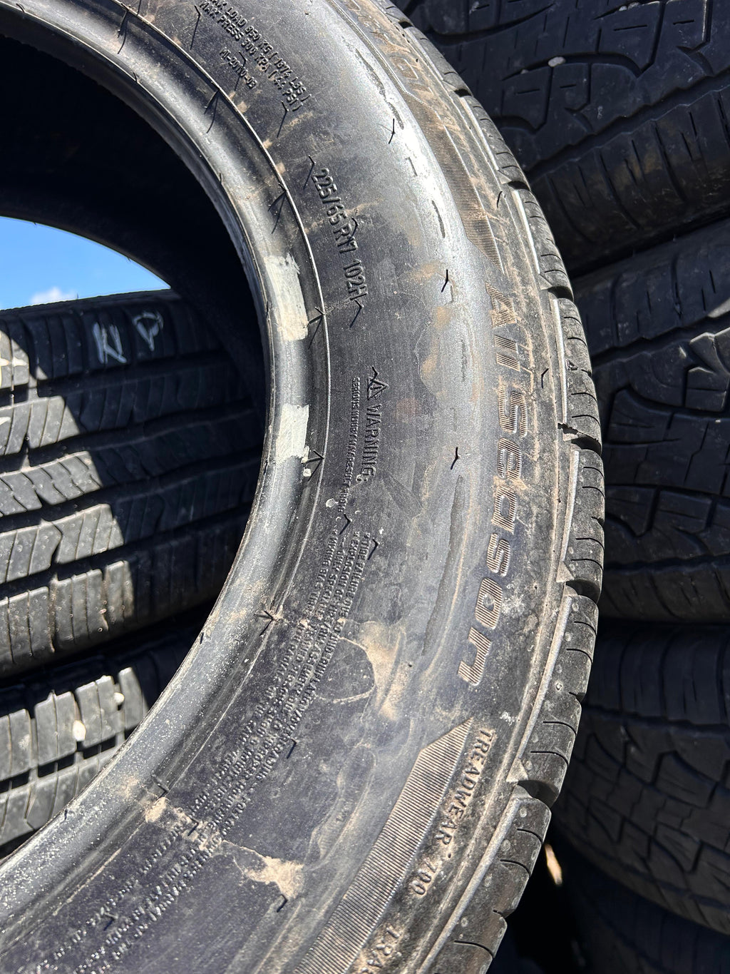225/65R17  Set (4 Used Tires) Bfgoodrich Advantage Control