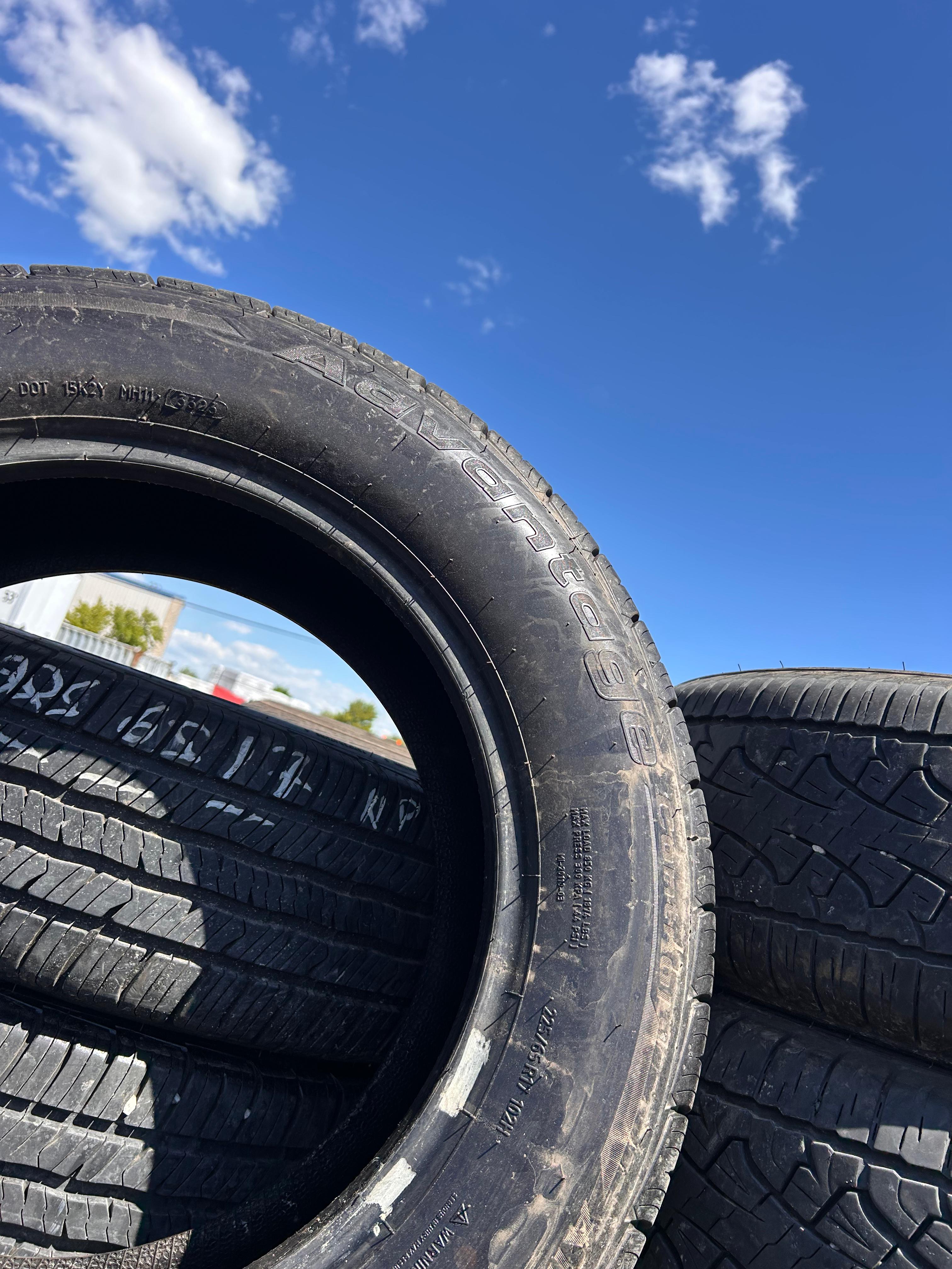 225/65R17  Set (4 Used Tires) Bfgoodrich Advantage Control