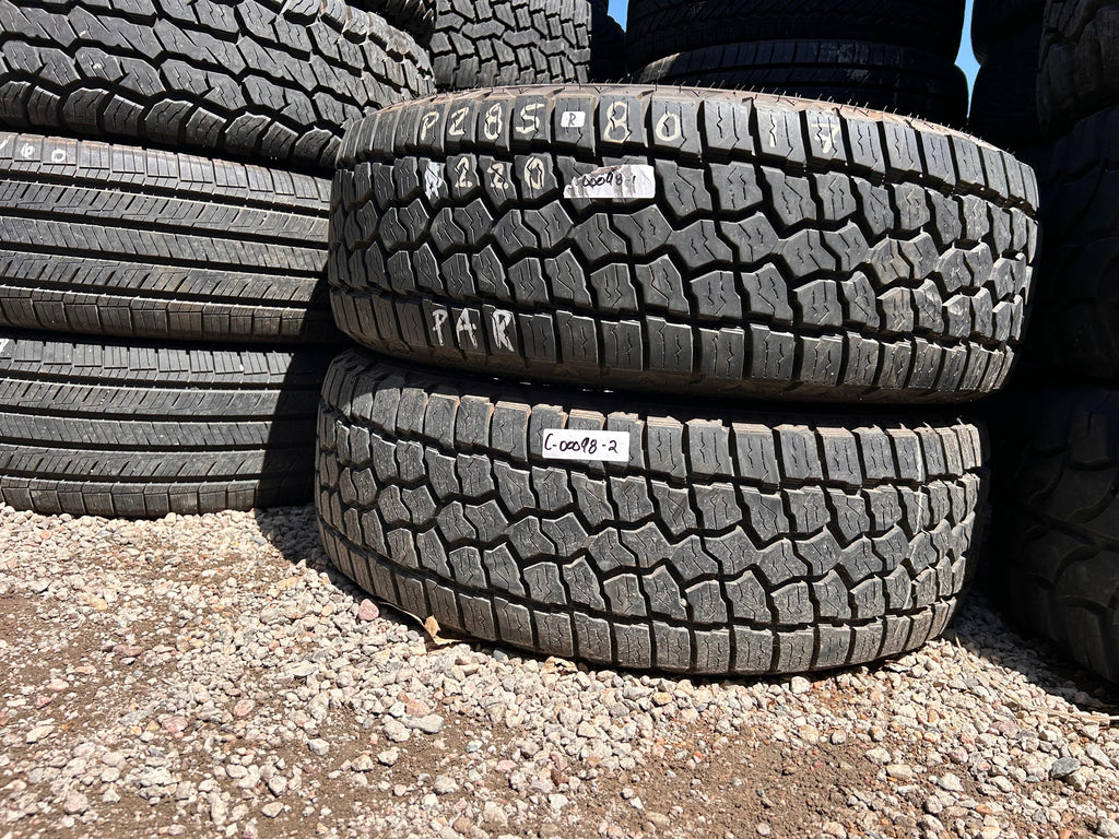 285/70R17 Pair (2 Used Tires) Milestar Patagonia ATR