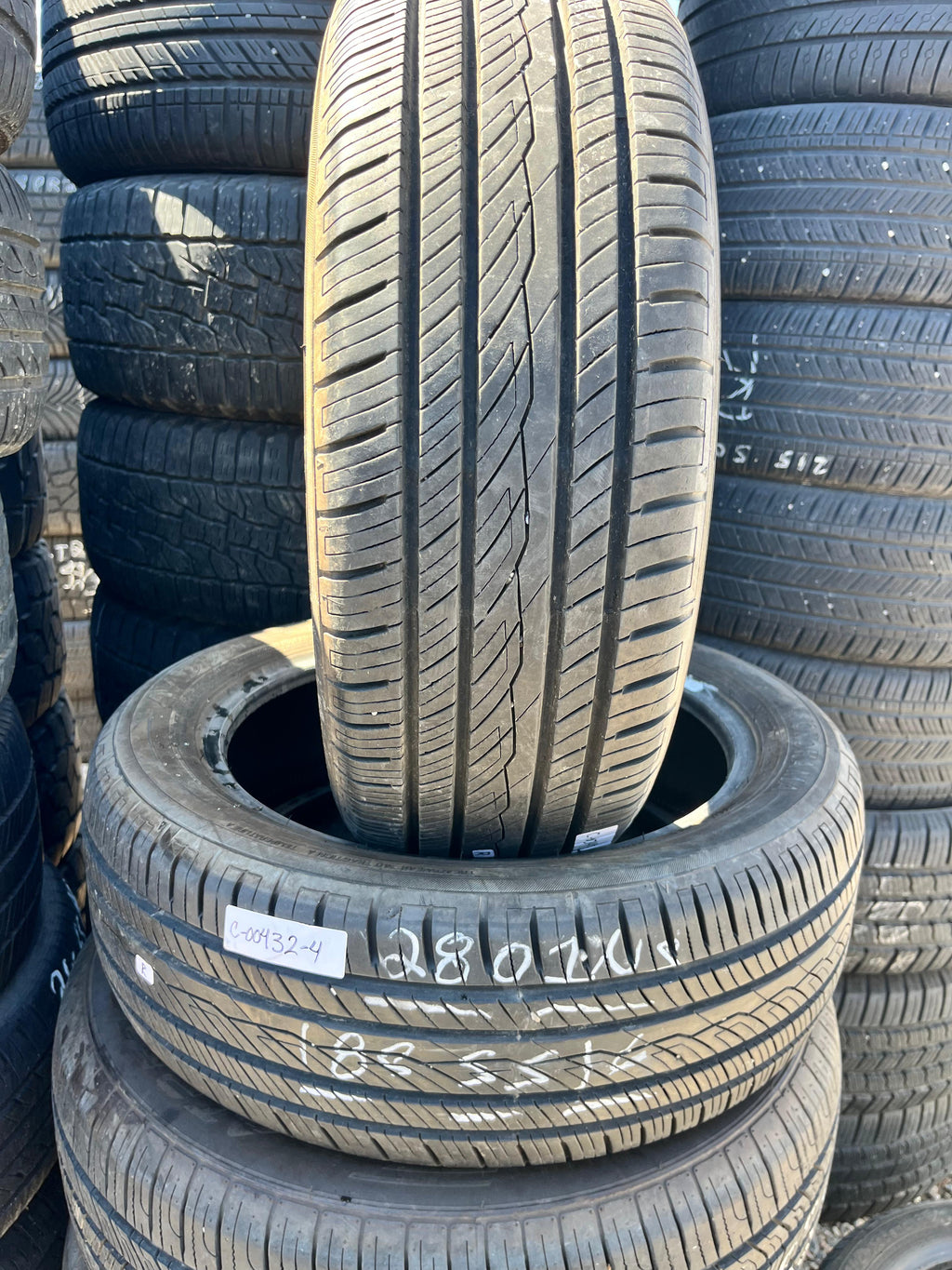 185/55R16  Set (4 Used Tires) Yokohama Avid Ascend