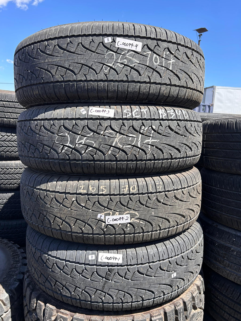 265/70R17 Set (4 Used Tires) Pirelli Scorpian ATR