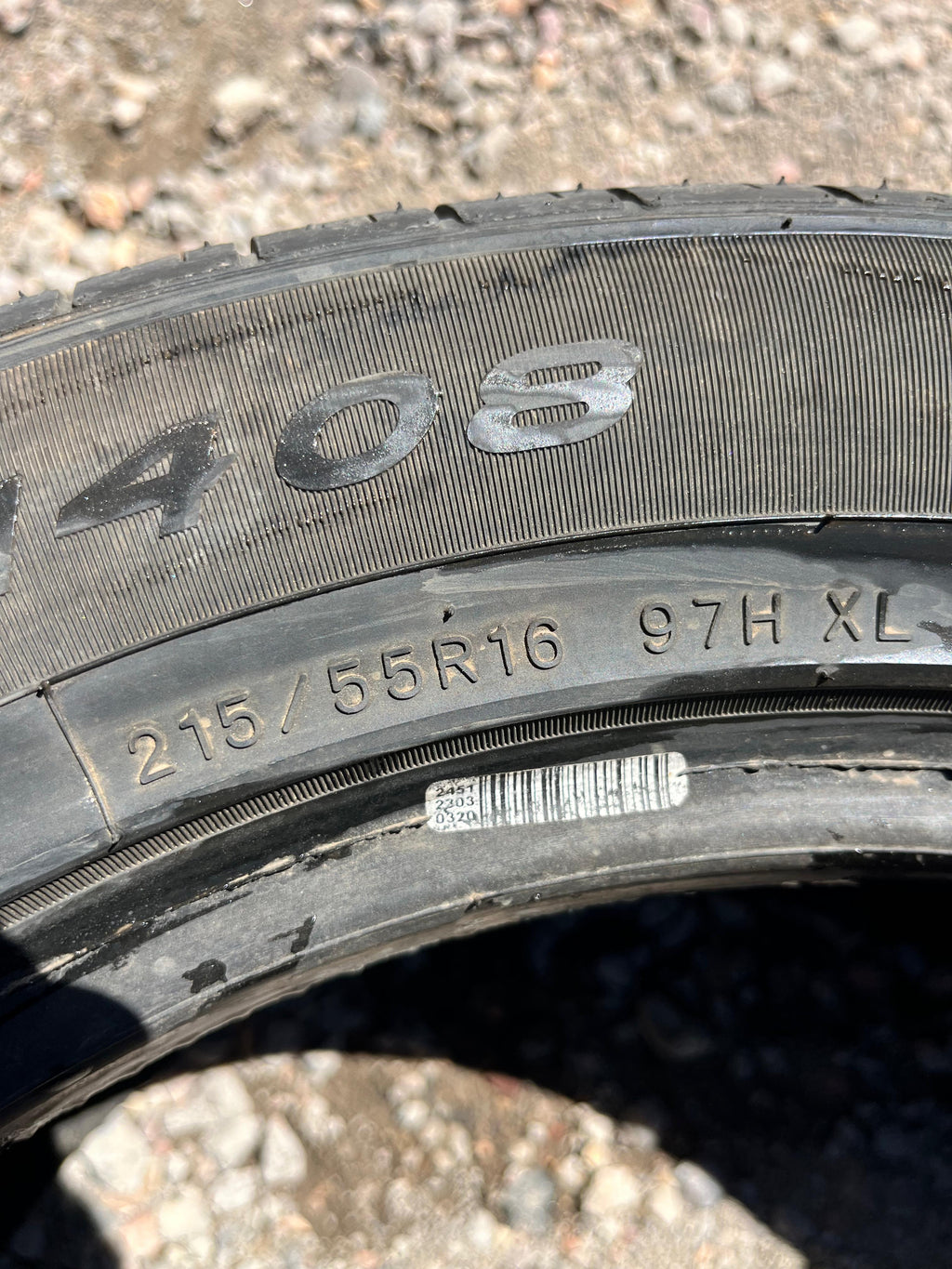 215/55R16  Pair (2 Used Tires) Sailun Atrezzo SH408