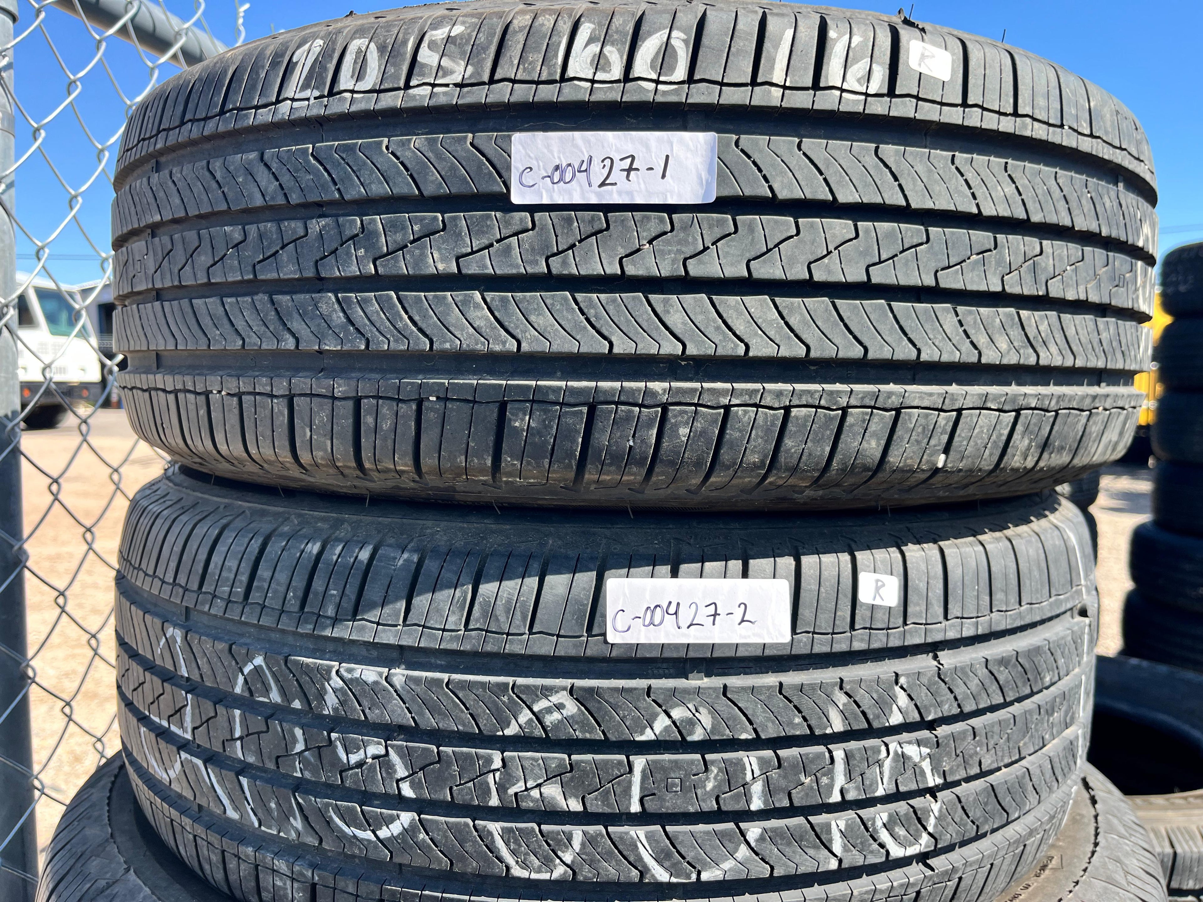205/60R16 Pair (2 Used Tires) Cooper Endeavor
