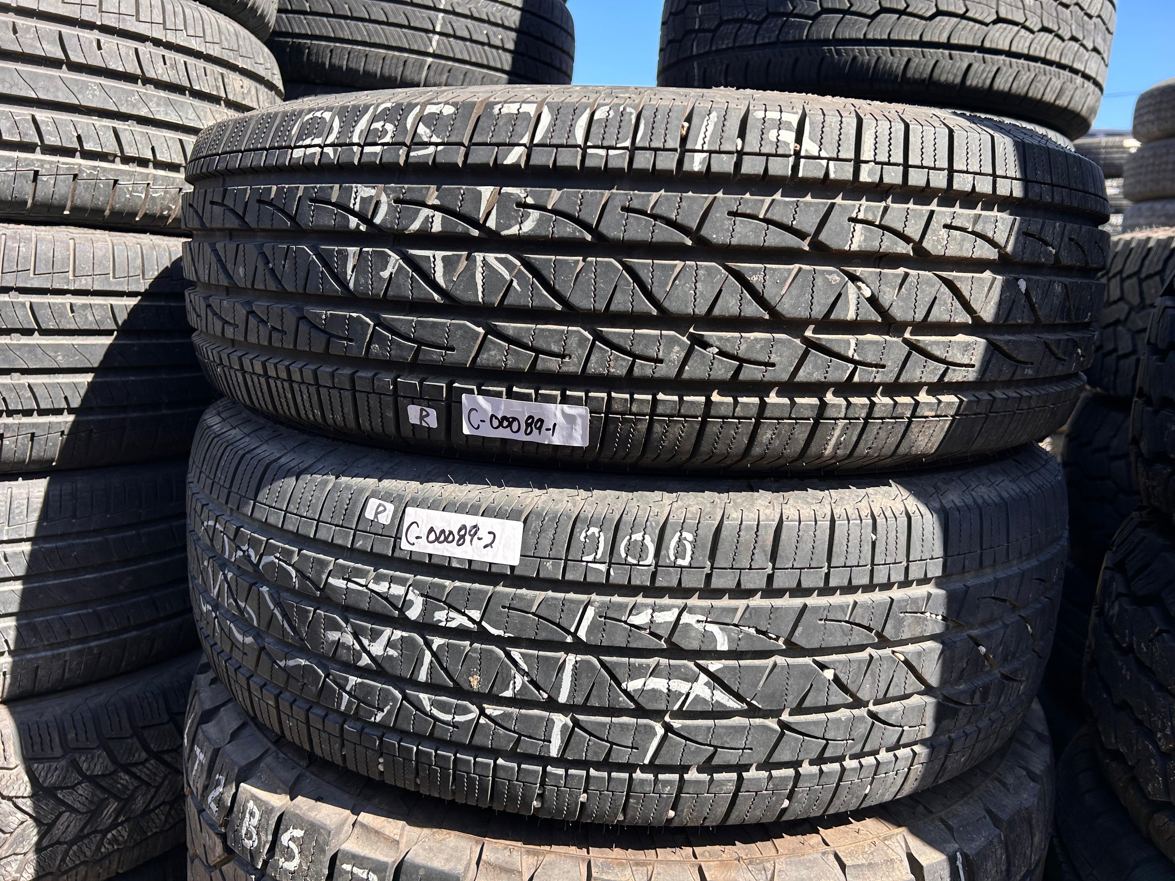 265/70R17 Pair (2 Used Tires) Firestone  Destination LE3