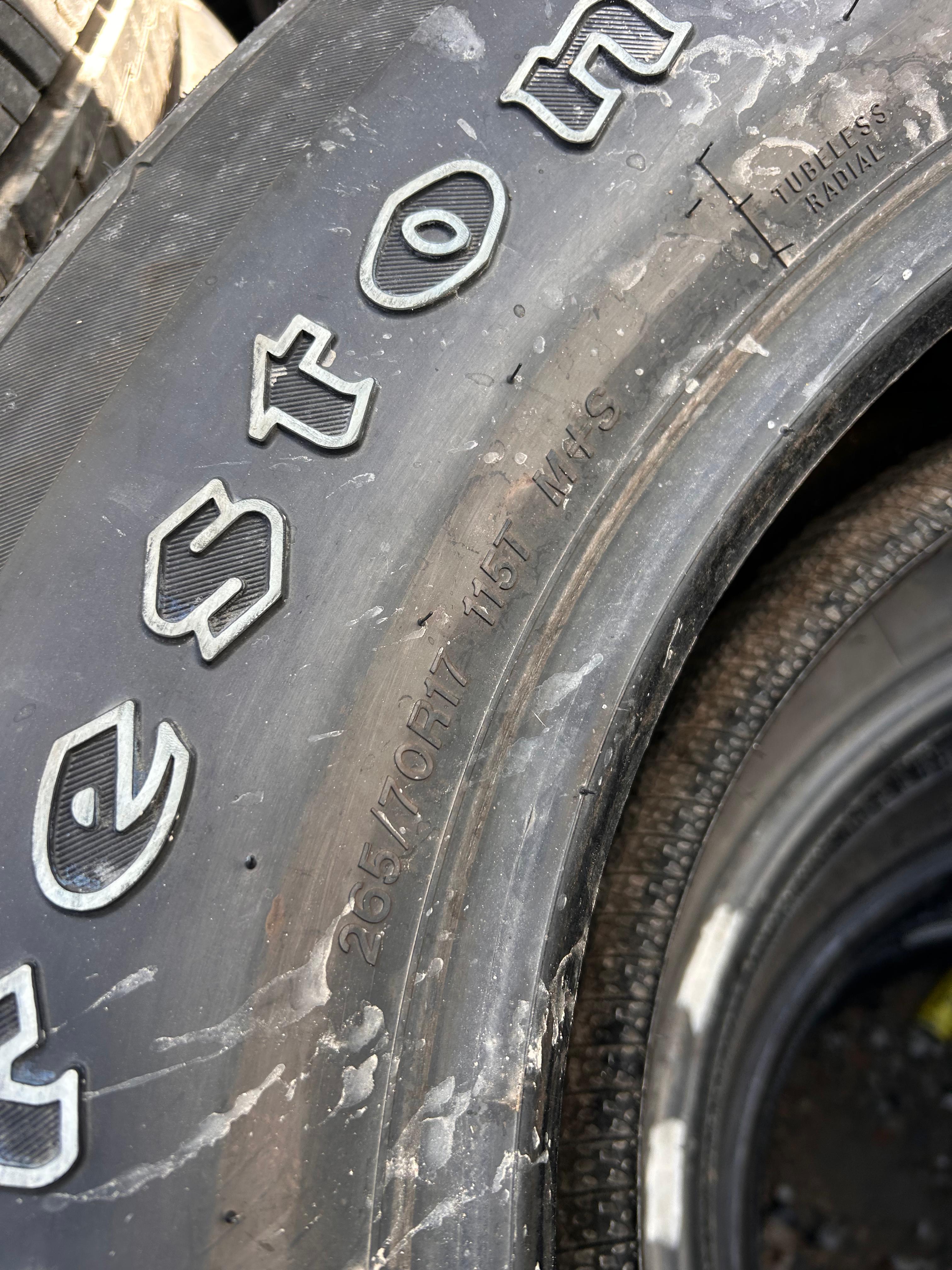 265/70R17 Pair (2 Used Tires) Firestone  Destination LE3