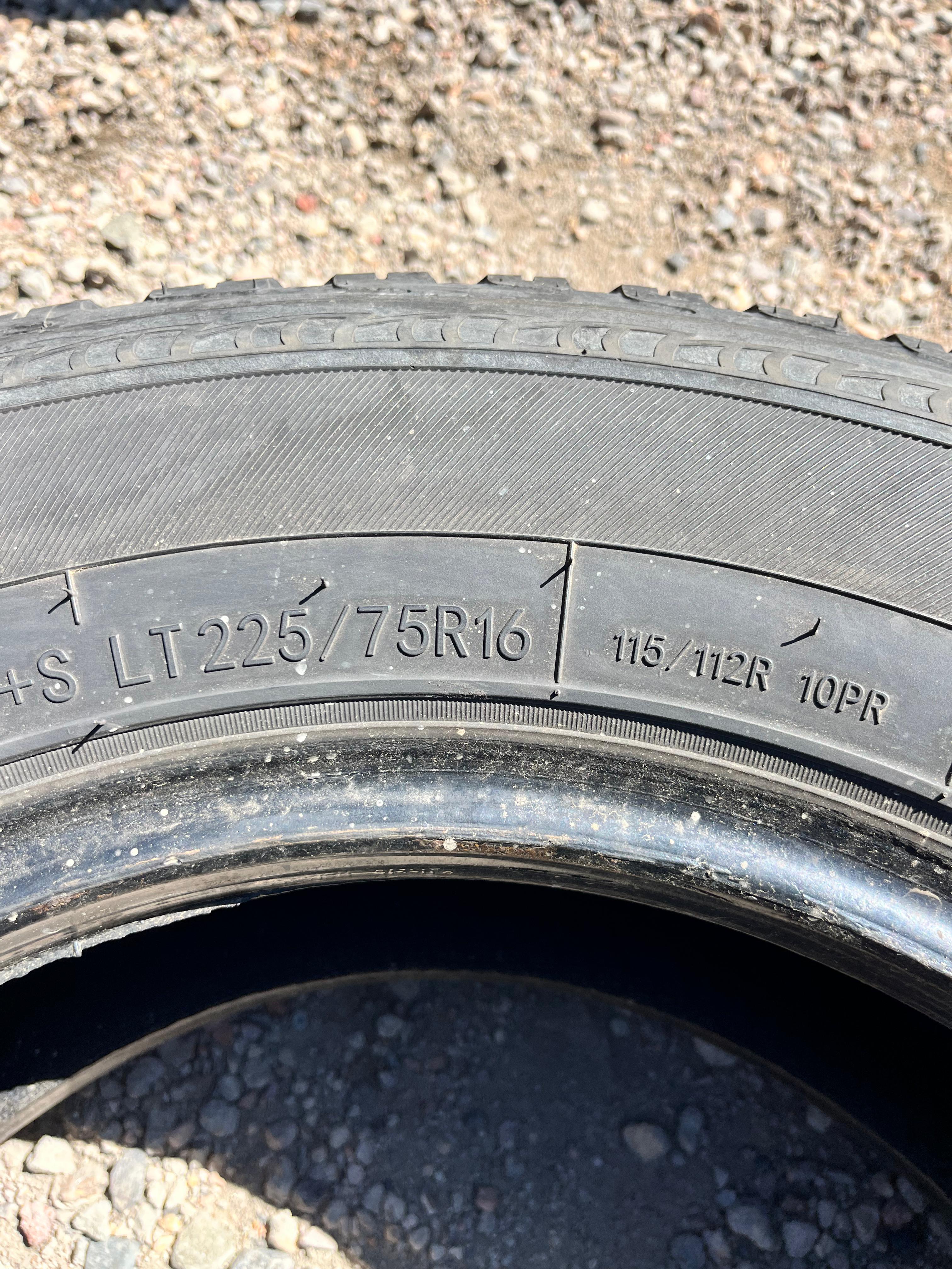 LT225/75R16Pair (2 Used Tires) Sailun  Terramax